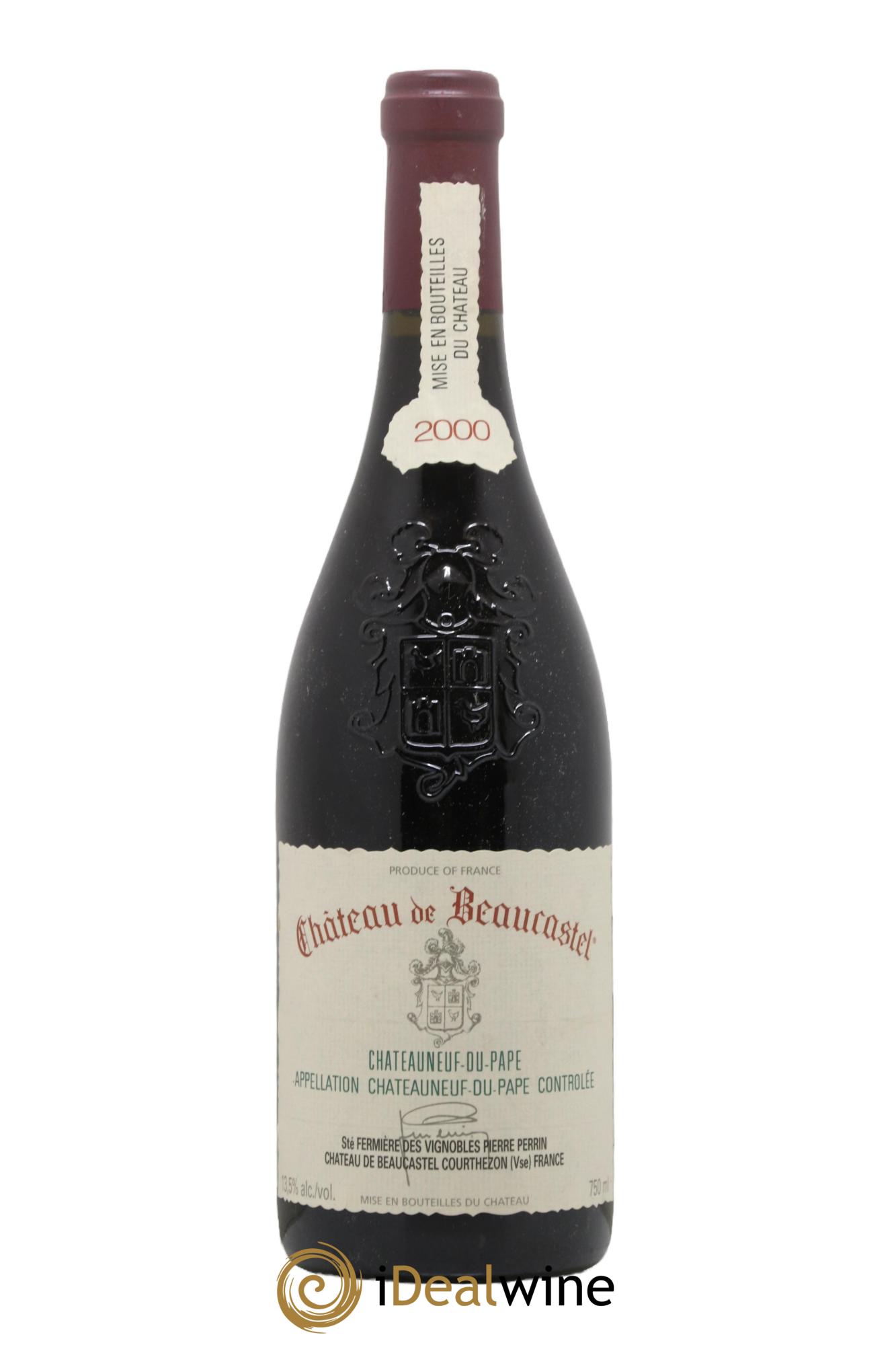 Châteauneuf-du-Pape Château de Beaucastel Famille Perrin 2000 - Lot de 1 bouteille - 0