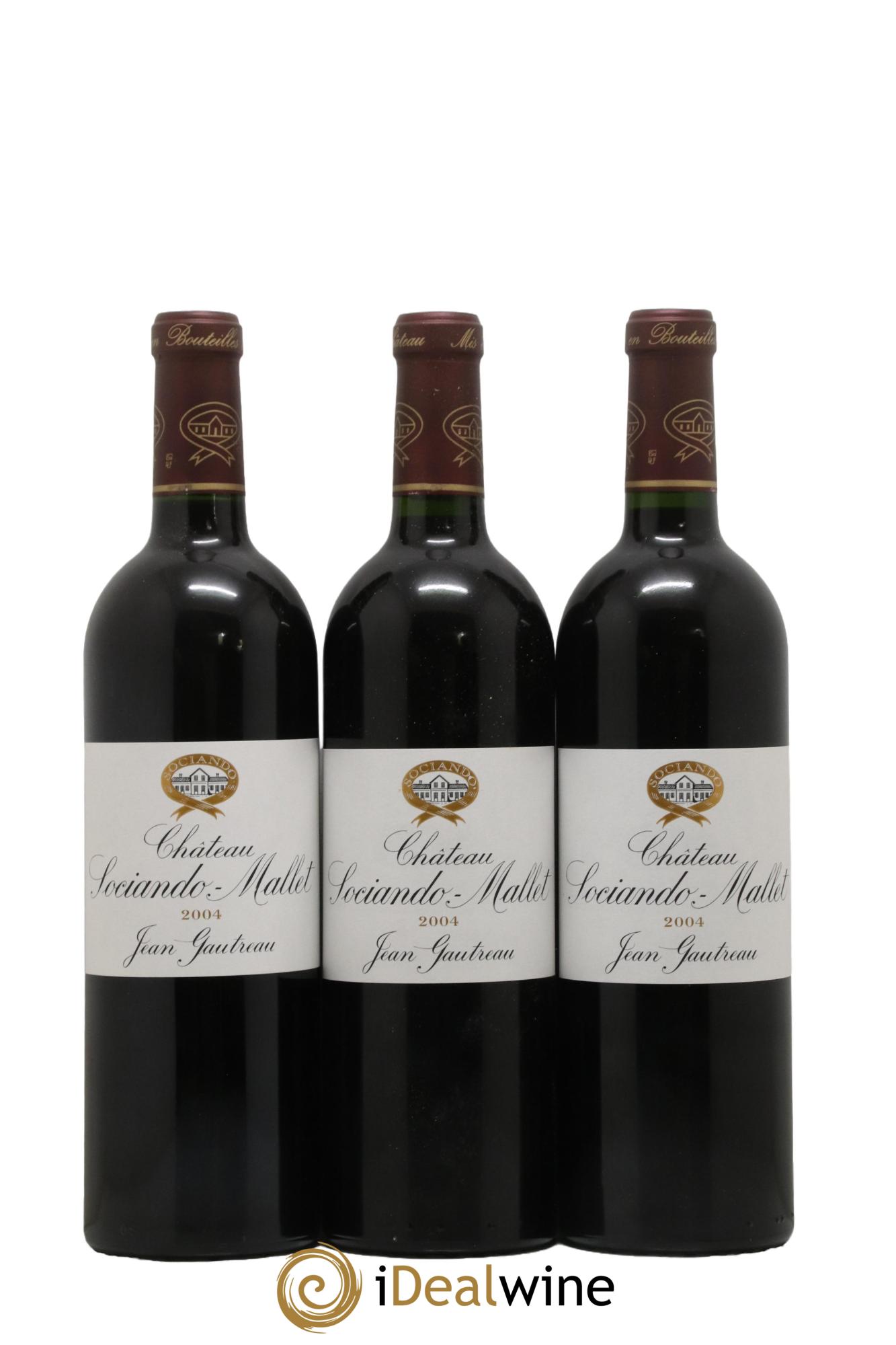 Château Sociando Mallet 2004 - Lot de 6 bouteilles - 1