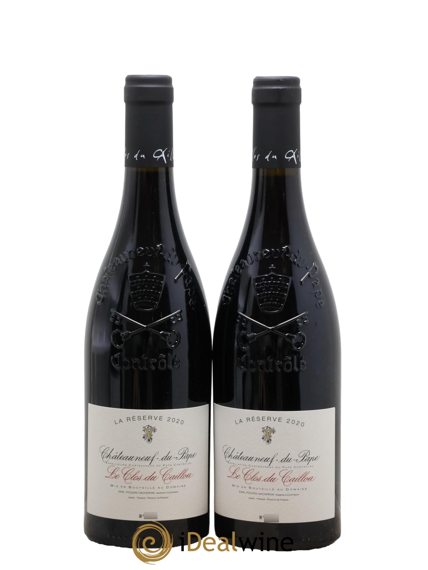 Châteauneuf-du-Pape Domaine Le Clos du Caillou Réserve Sylvie Vacheron 2020 - Lot de 2 bouteilles - 0