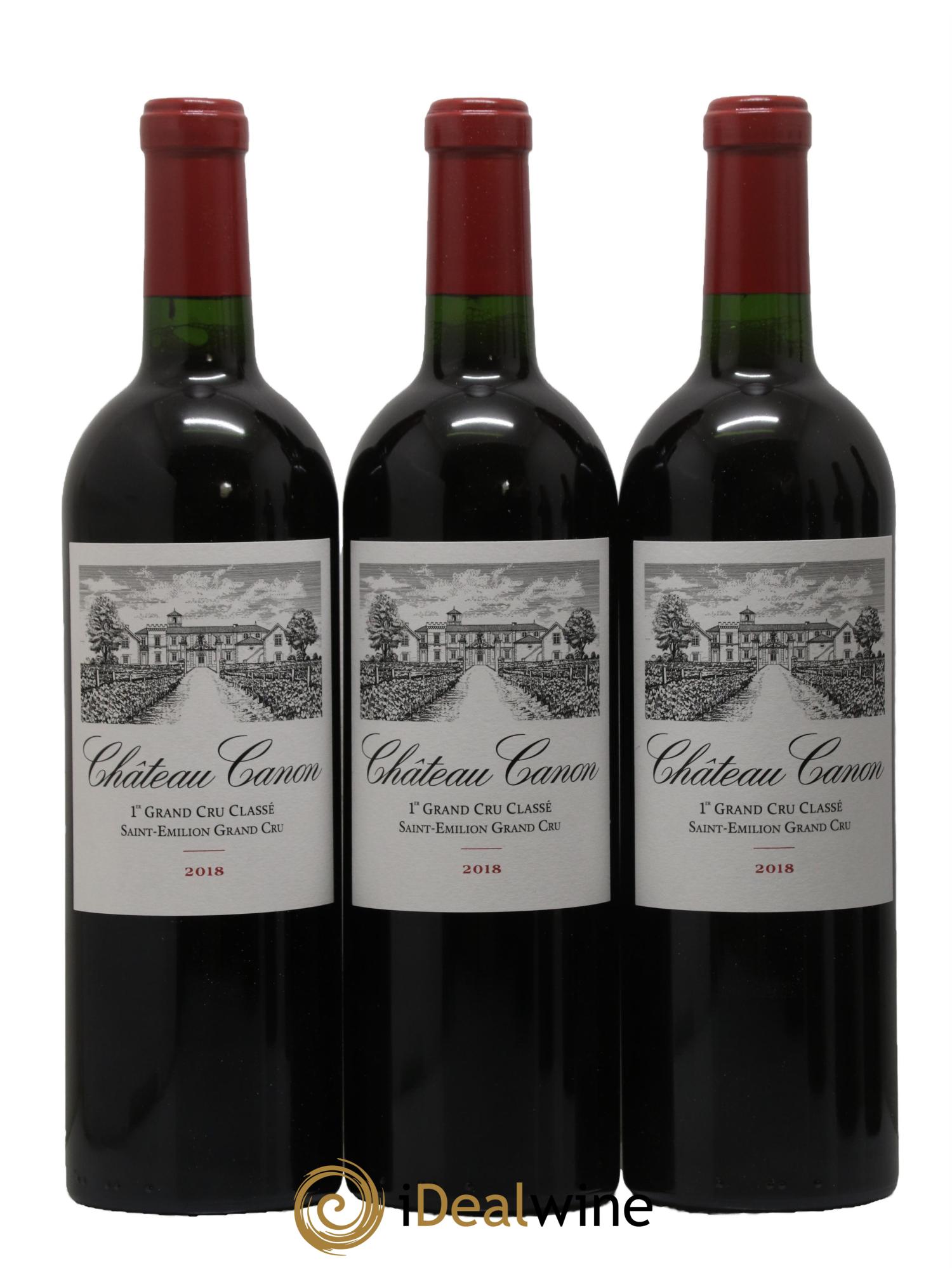 Château Canon 1er Grand Cru Classé B 2018 - Lot de 6 bouteilles - 1