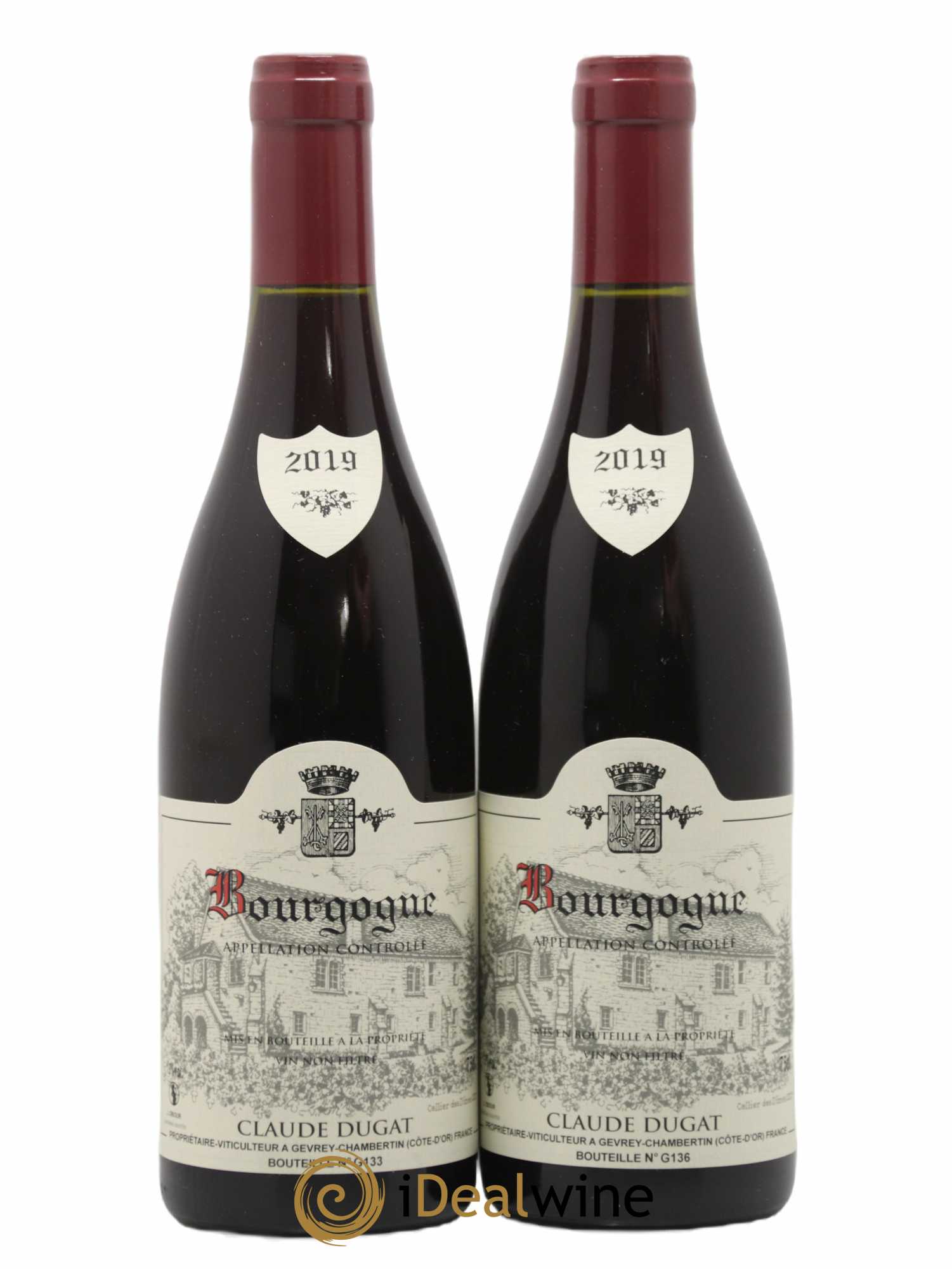 Bourgogne Claude Dugat 2019 - Lot de 2 bouteilles - 0