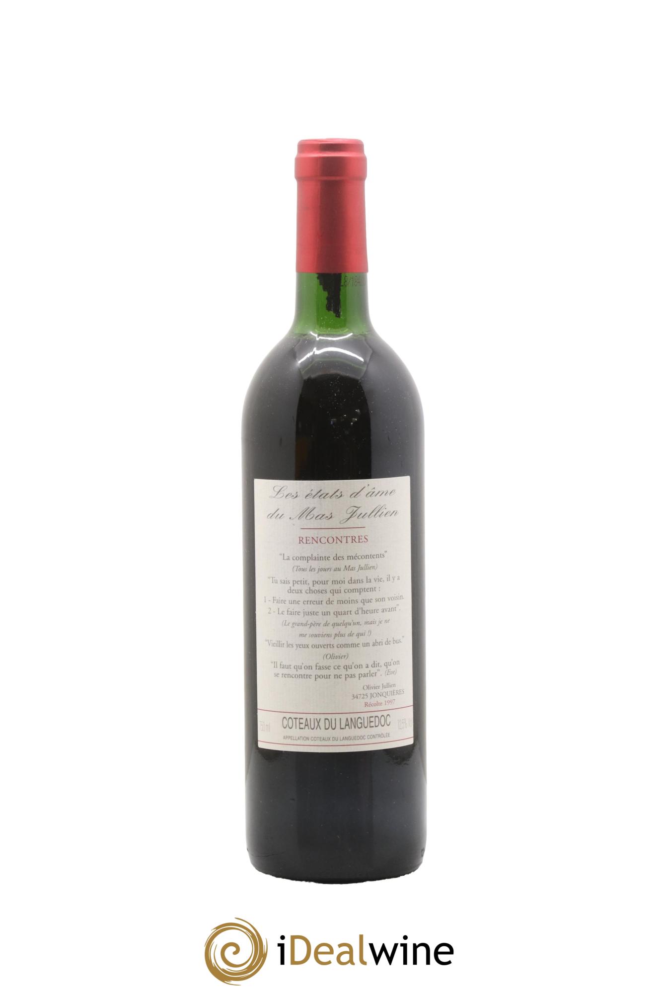 Coteaux du Languedoc - Terrasses du Larzac Mas Jullien Les Etats d'Ame du Mas Jullien Olivier Jullien 1997 - Lot of 1 bottle - 0