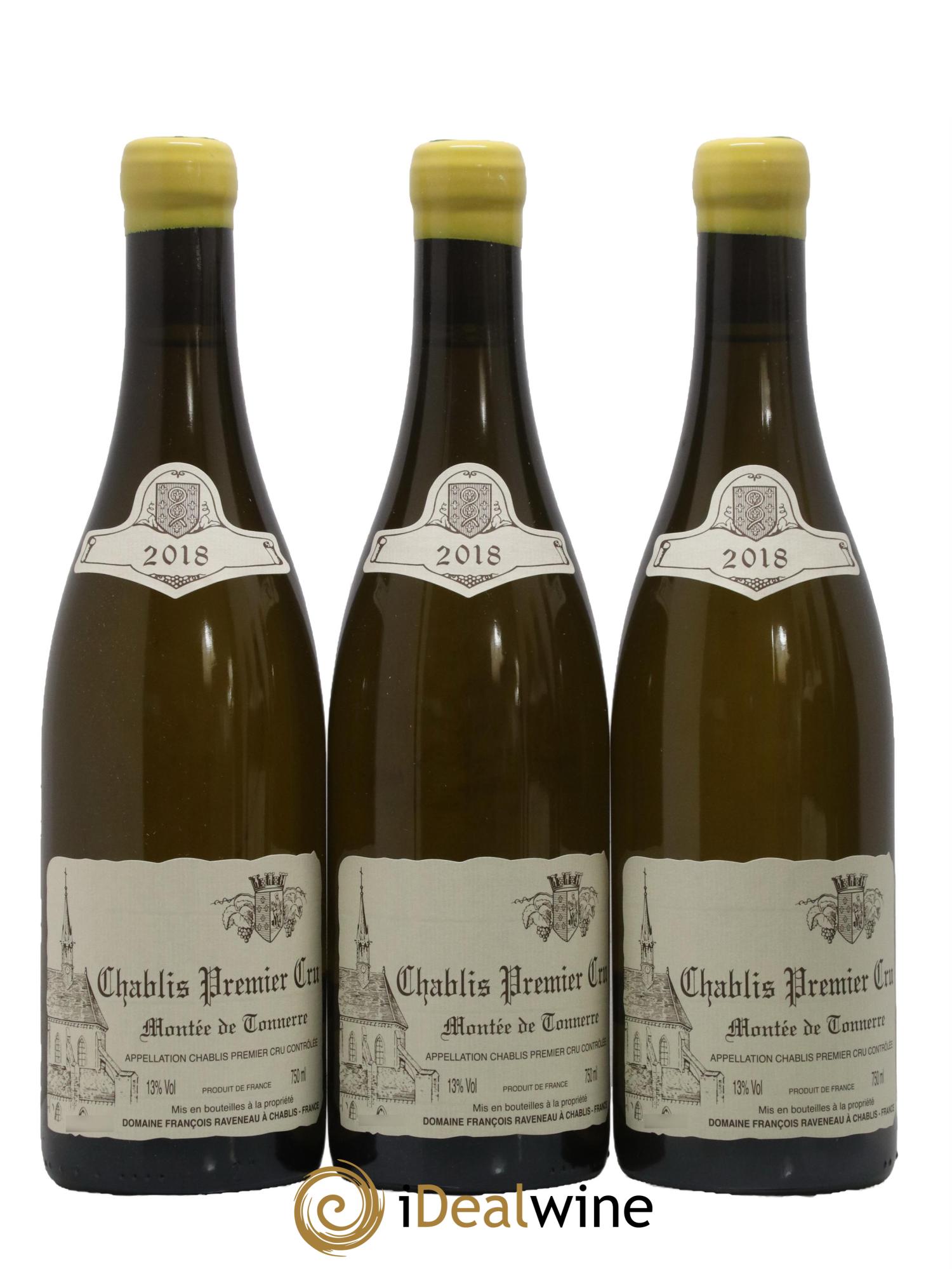 Chablis 1er Cru Montée de Tonnerre Raveneau (Domaine) 2018 - Lot de 3 bouteilles - 0