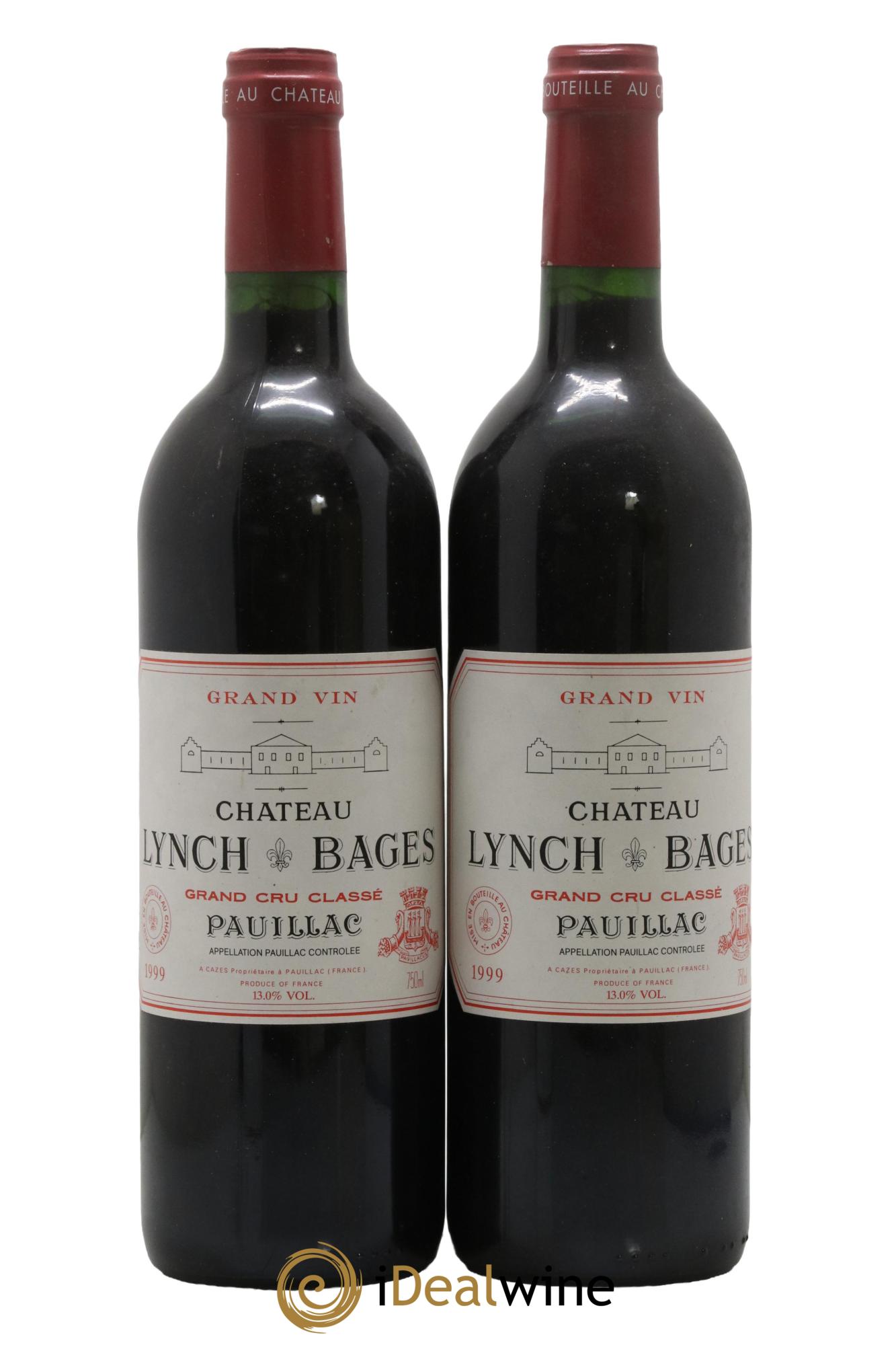 Château Lynch Bages 5ème Grand Cru Classé 1999 - Lot de 2 bouteilles - 0