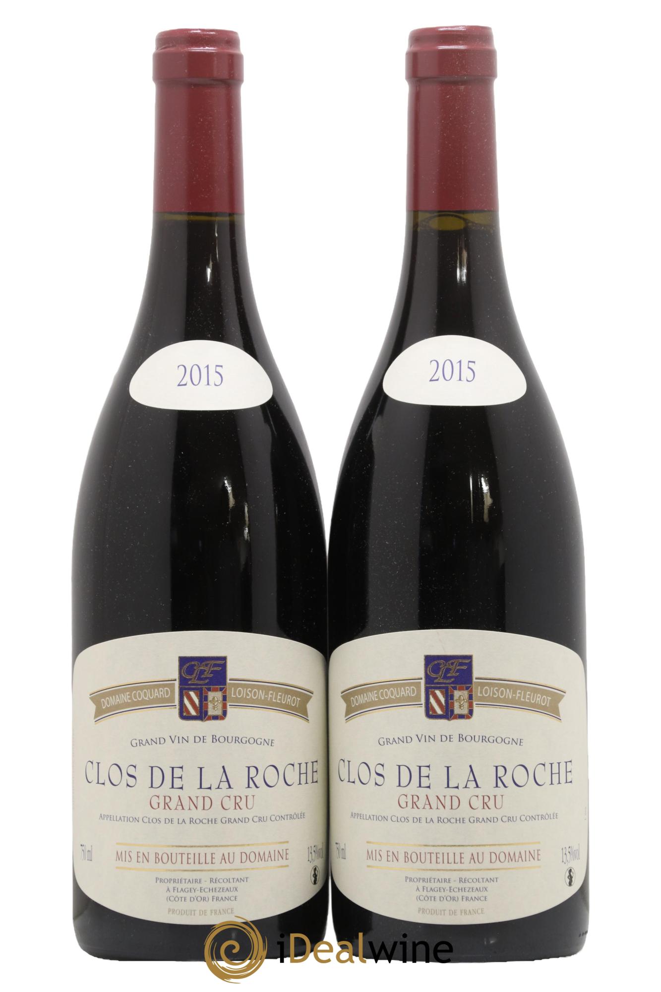 Clos de la Roche Grand Cru Coquard Loison-Fleurot 2015 - Lot de 2 bouteilles - 0