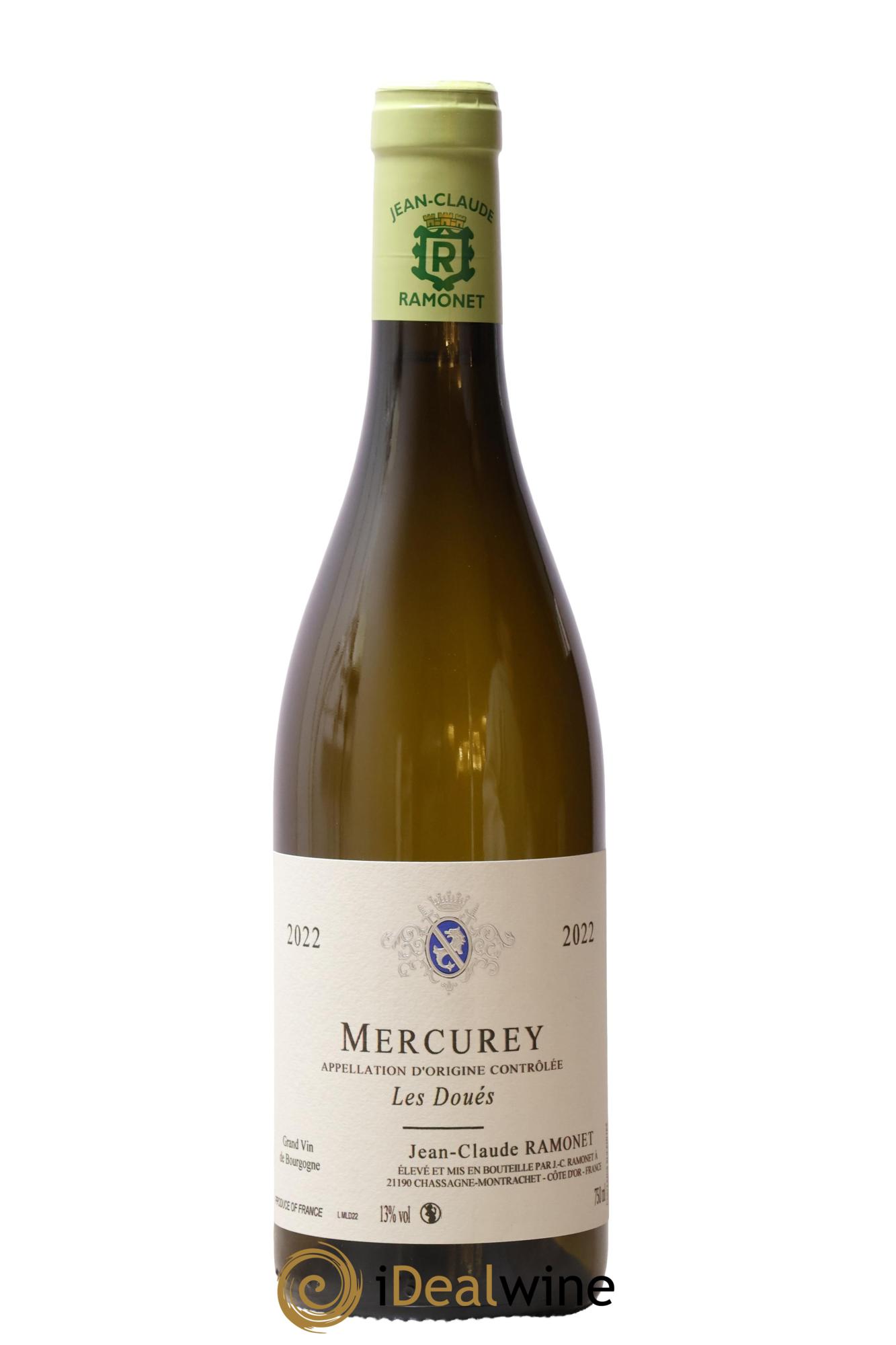 Mercurey Les Doués Jean-Claude Ramonet 2022 - Lot de 1 bouteille - 0