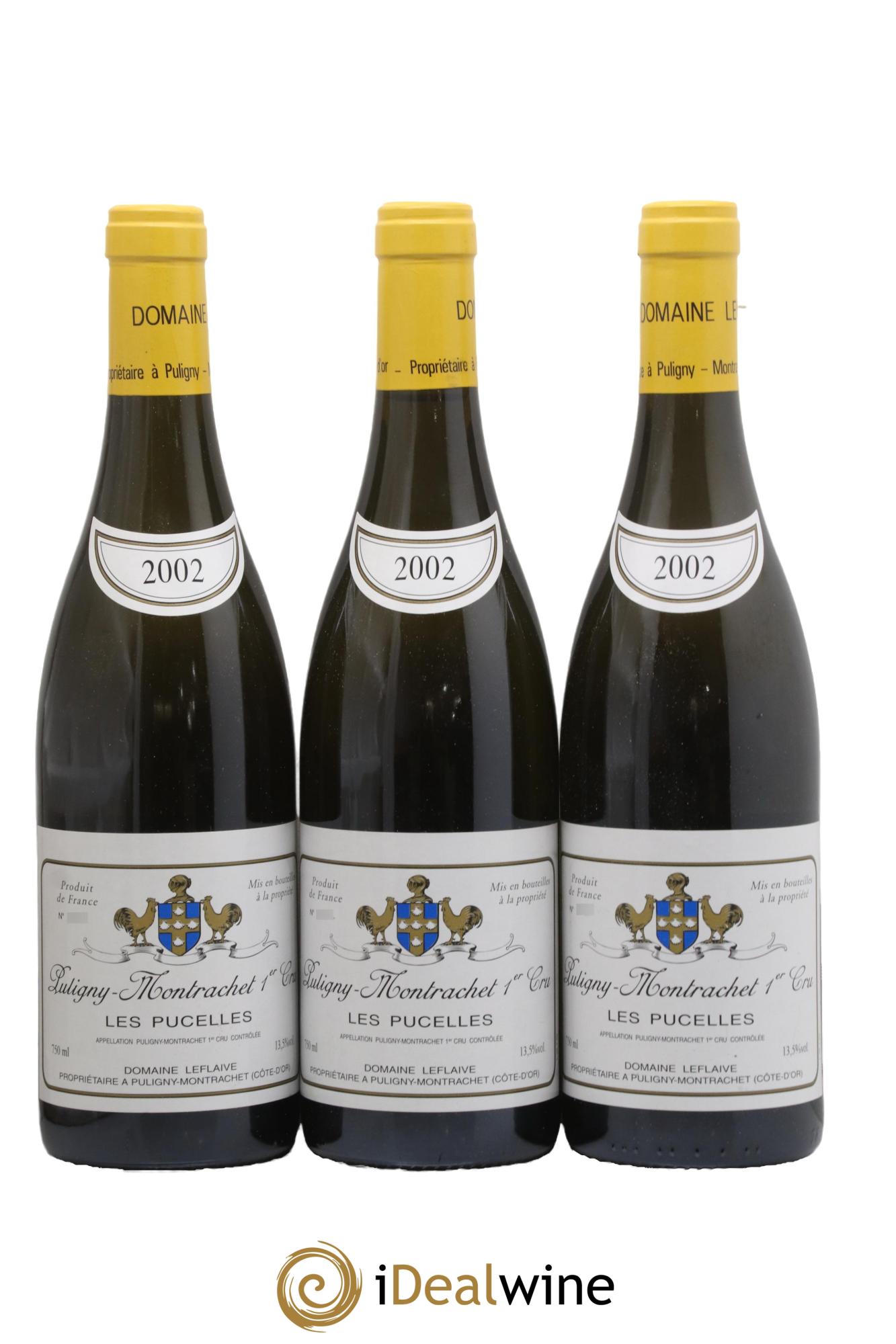 Puligny-Montrachet 1er Cru Les Pucelles Leflaive (Domaine) 2002 - Lot de 3 bouteilles - 0