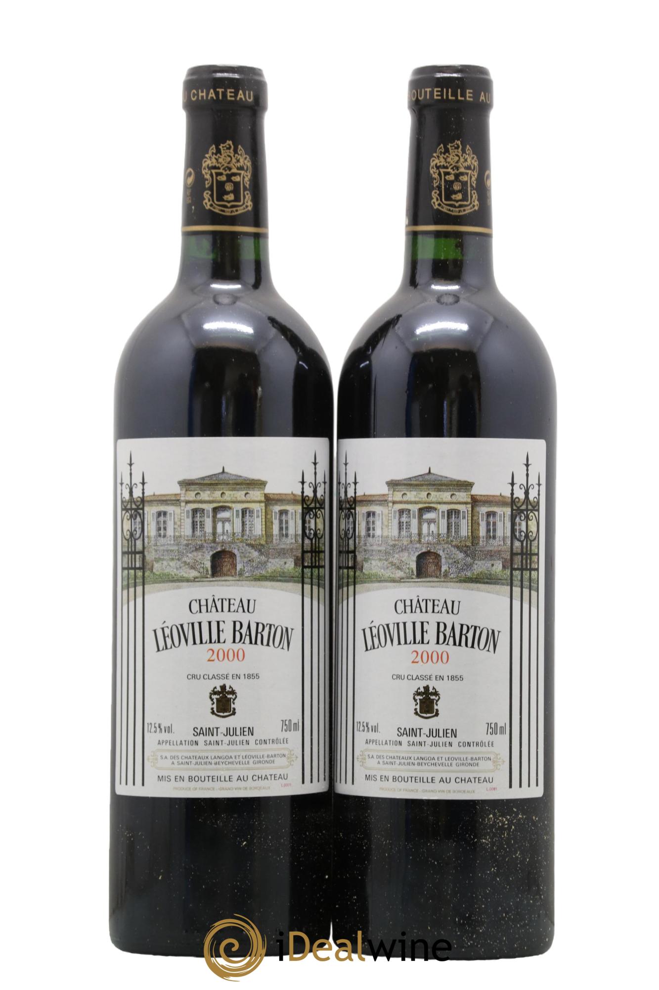 Château Léoville Barton 2ème Grand Cru Classé 2000 - Lot de 2 bouteilles - 0