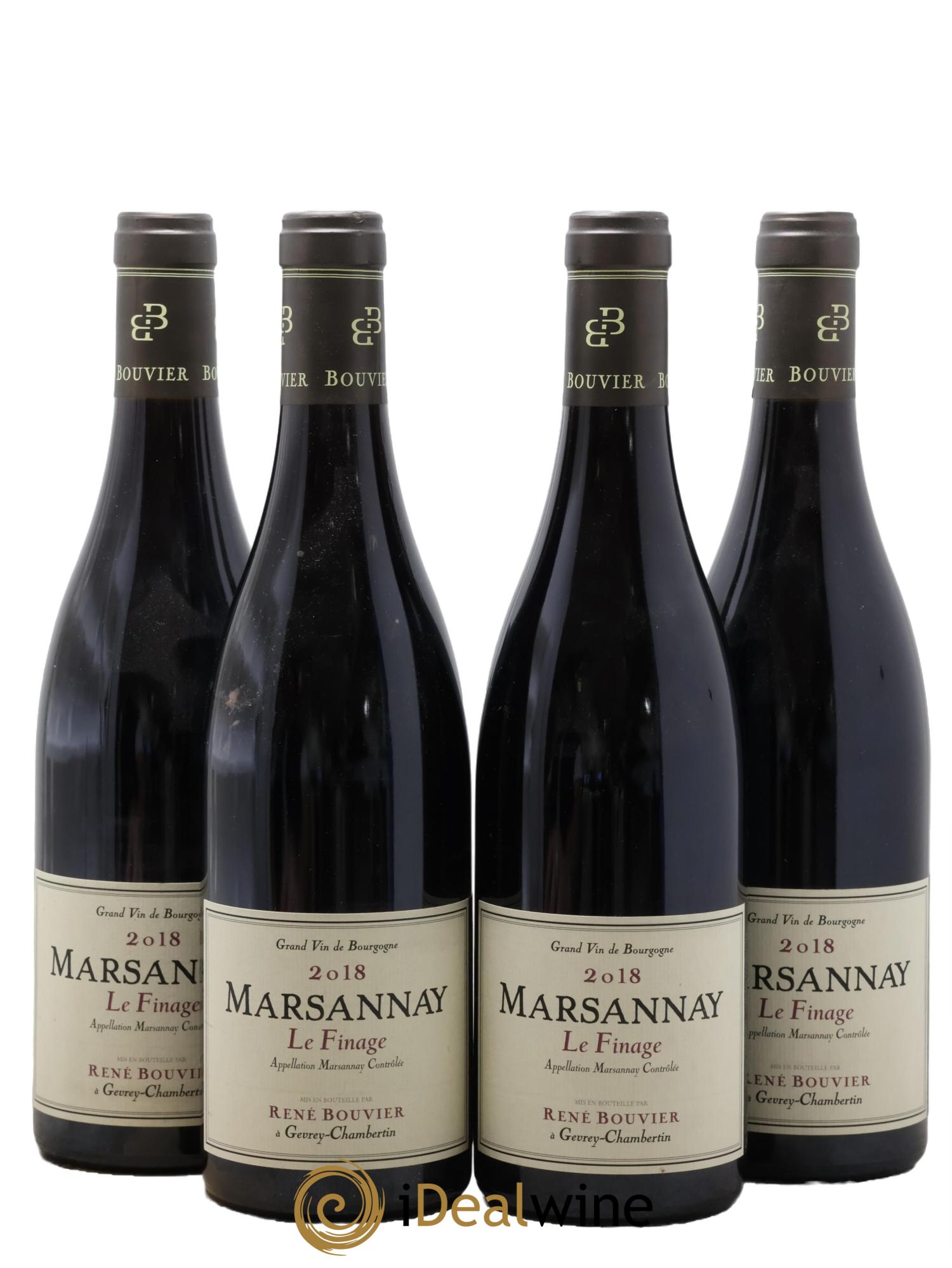Marsannay Le Finage René Bouvier (Domaine) 2018 - Lot of 4 bottles - 0