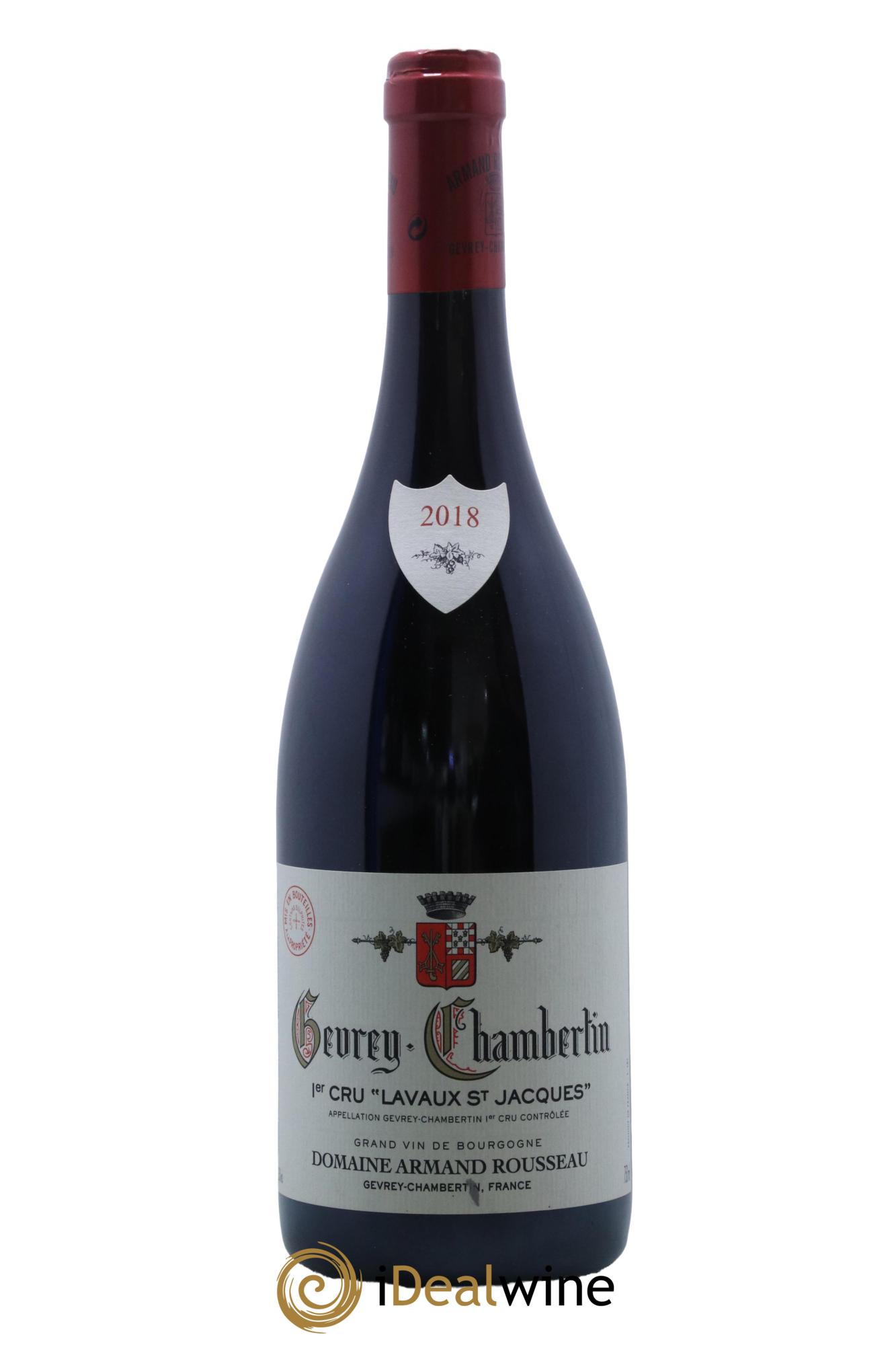 Gevrey-Chambertin 1er Cru Lavaux Saint Jacques Armand Rousseau (Domaine) 2018 - Lot de 1 bouteille - 0