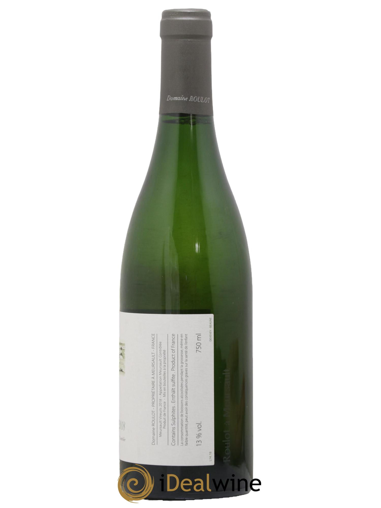Meursault Les Vireuils Roulot (Domaine) 2018 - Lot de 1 bouteille - 1