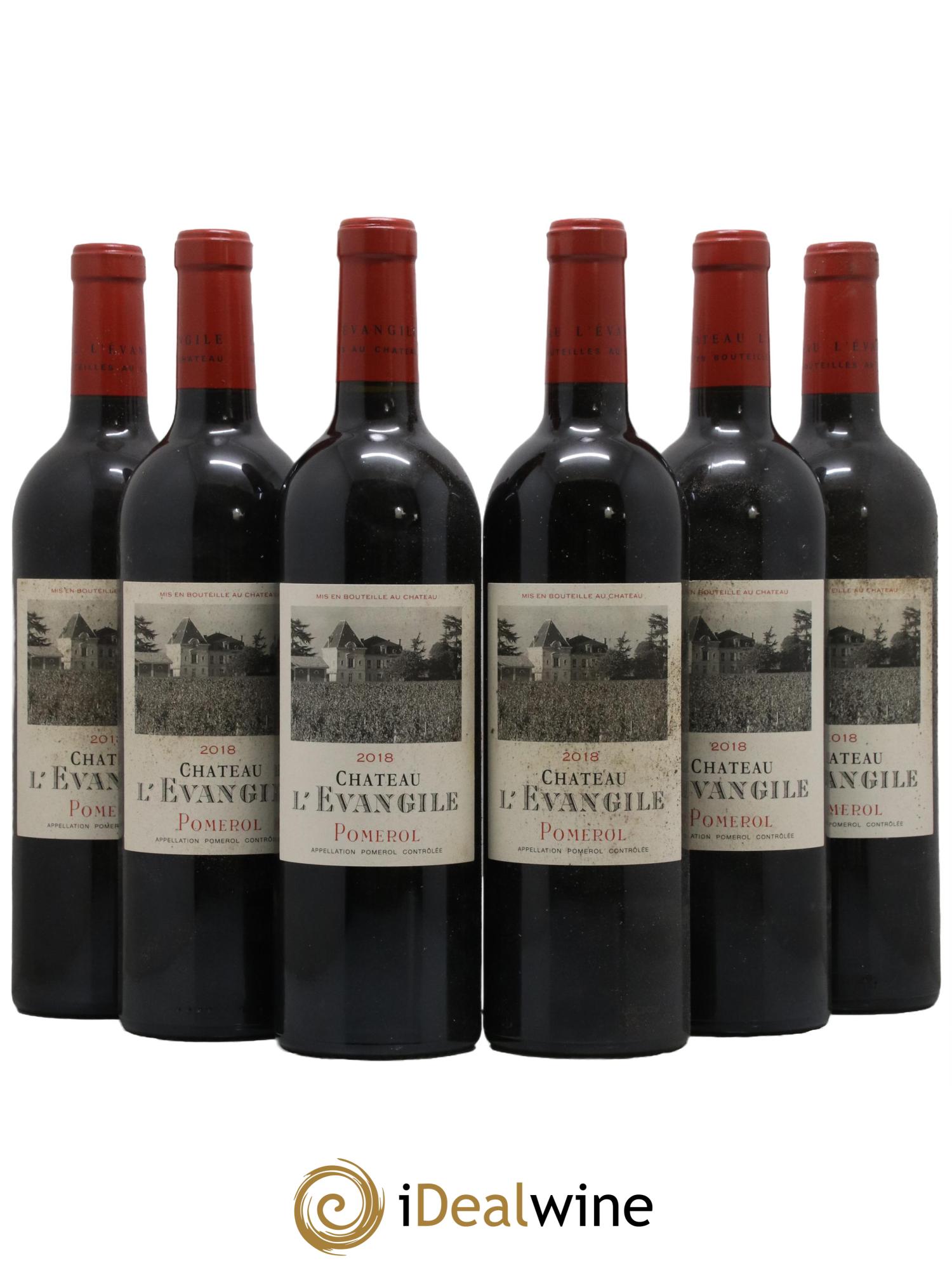 Château l' Évangile 2018 - Lot de 6 bouteilles - 0