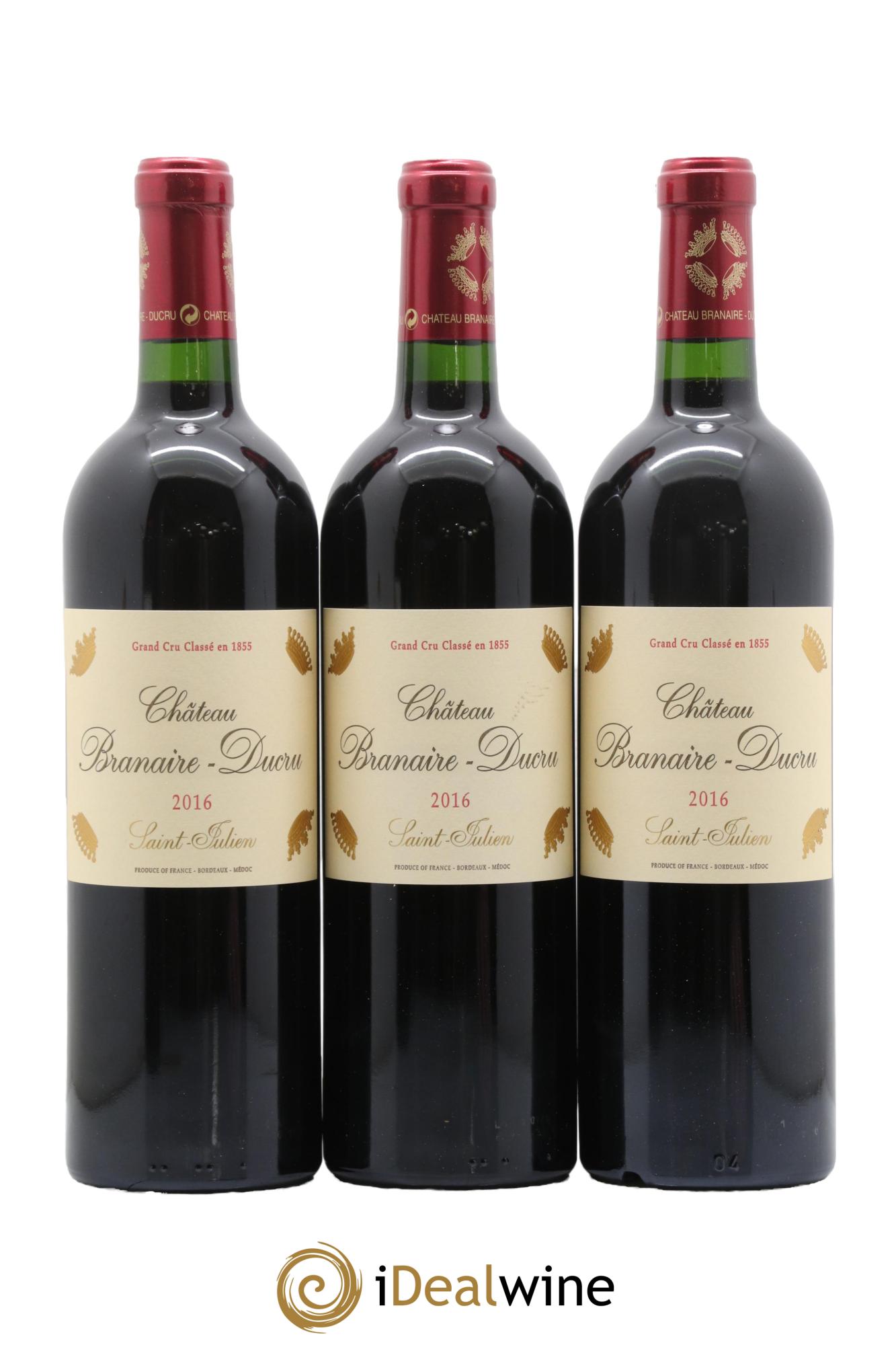 Château Branaire Ducru 4ème Grand Cru Classé 2016 - Posten von 6 Flaschen - 2