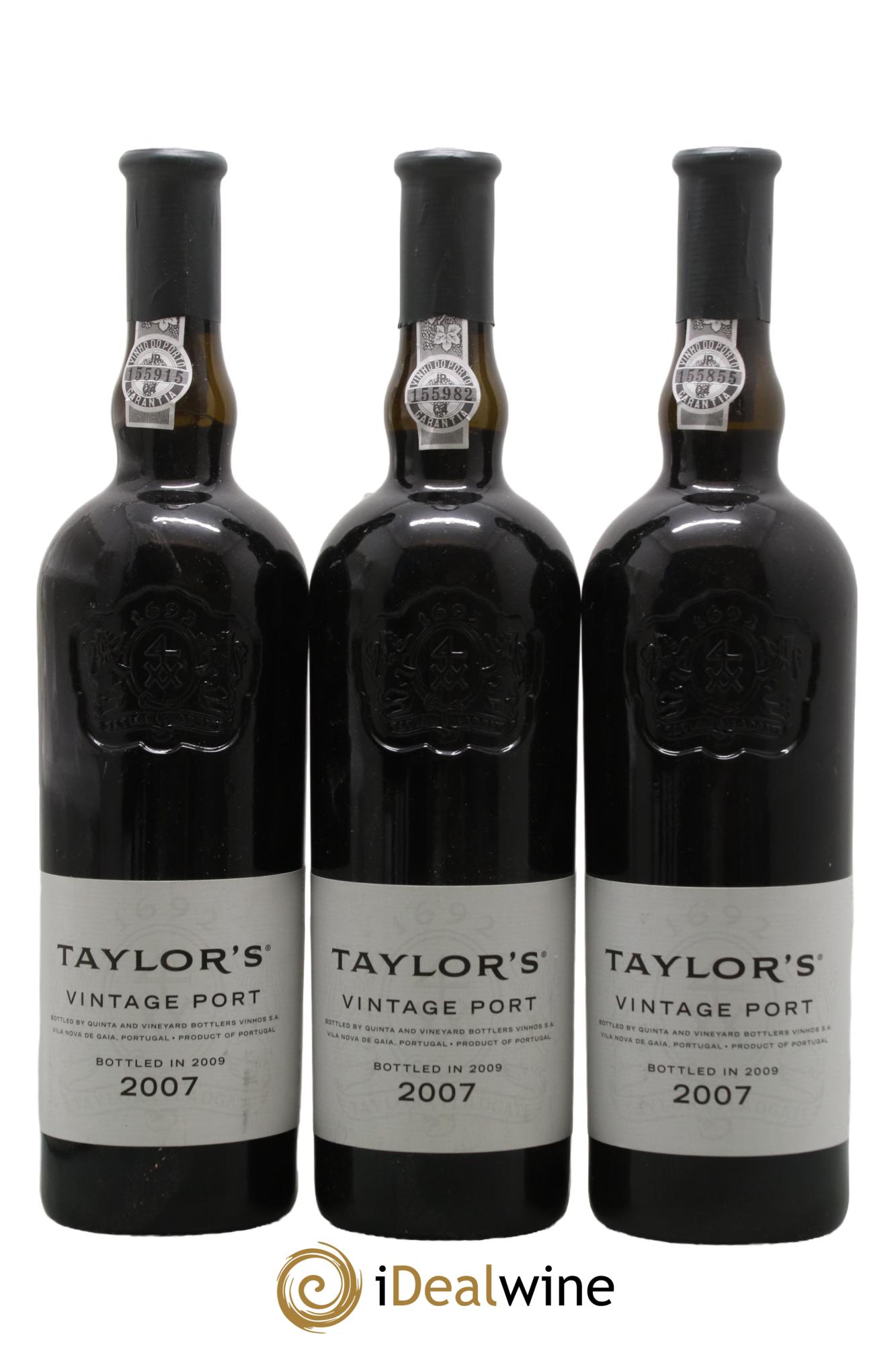 Porto Taylor's Late Bottled Vintage 2007 - Lot de 3 bouteilles - 0