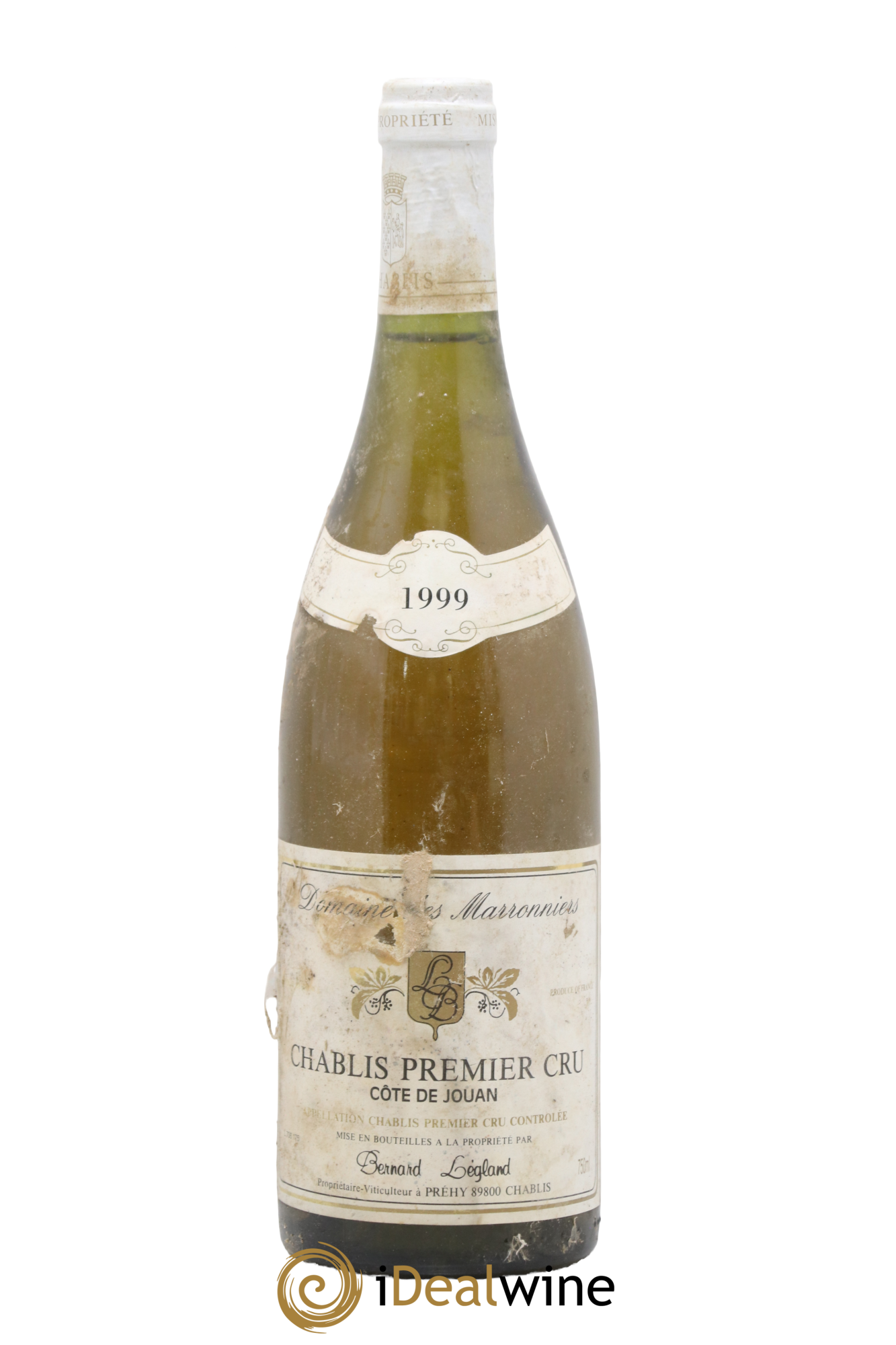 Chablis 1er Cru Côte de Jouan Bernand Légland 1999 - Posten von 1 Flasche - 0