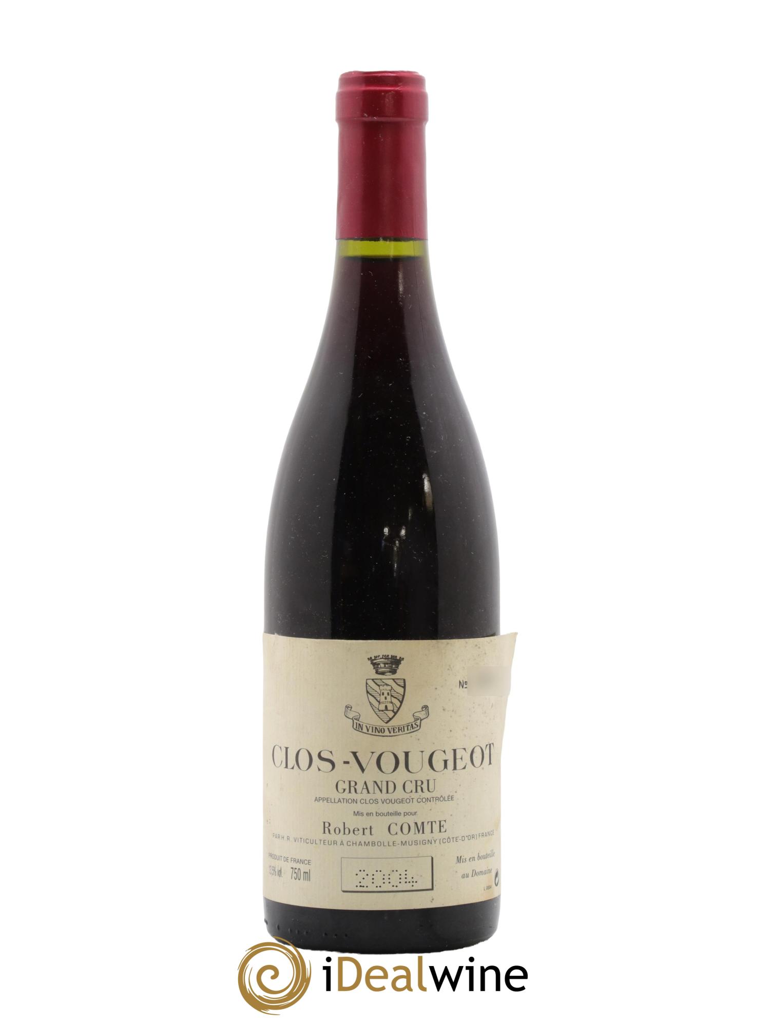 Clos de Vougeot Grand Cru Robert Comte 2004 - Lot de 1 bouteille - 0