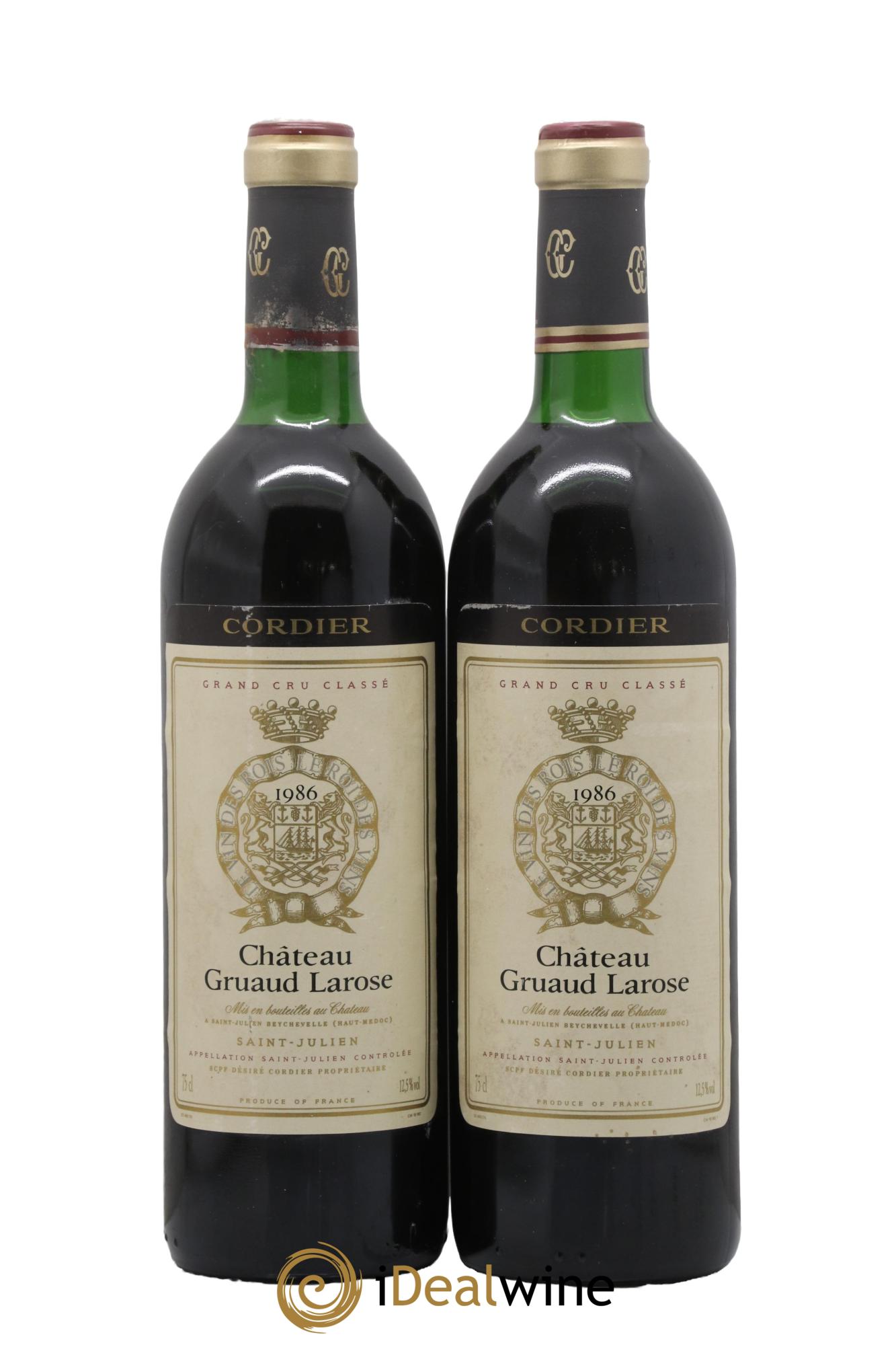 Château Gruaud Larose 2ème Grand Cru Classé 1986 - Lot de 2 bouteilles - 0