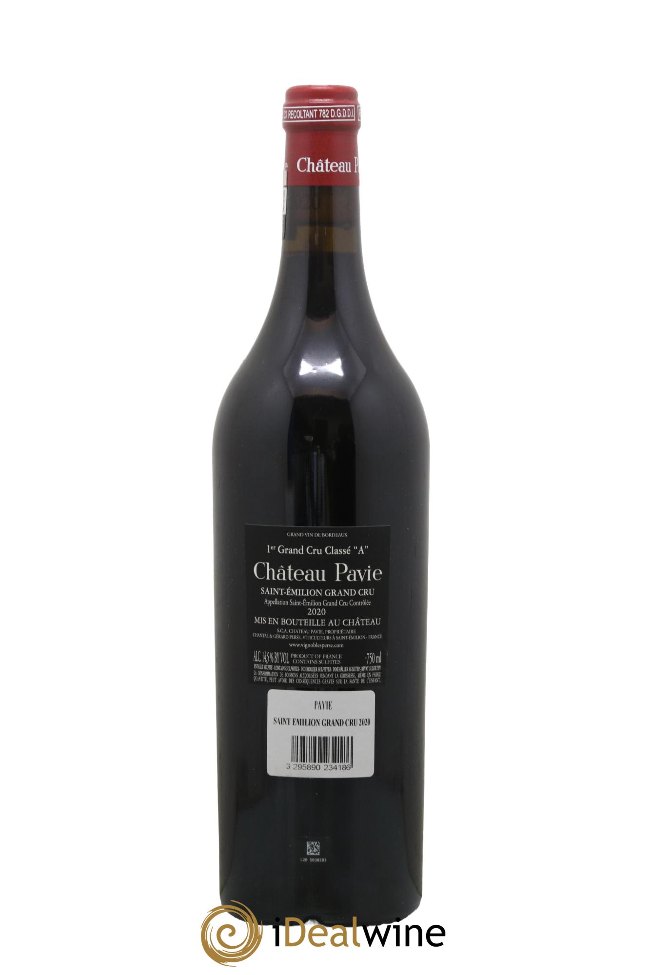 Château Pavie 1er Grand Cru Classé A 2020 - Lotto di 1 bottiglia - 1