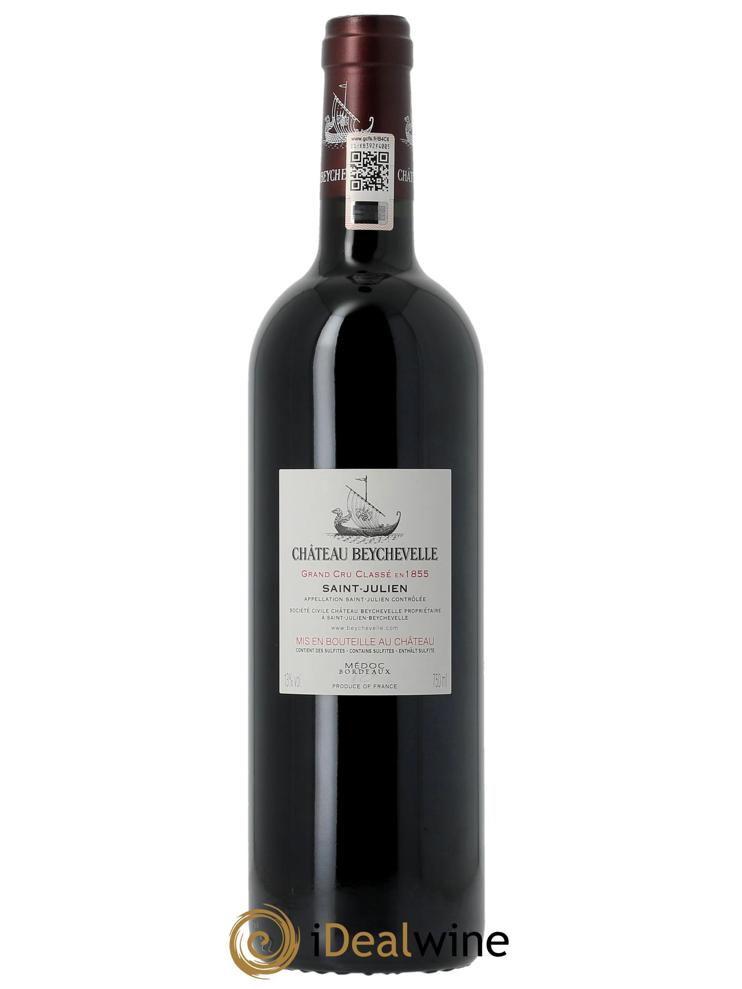 Château Beychevelle 4ème Grand Cru Classé (Cassetta in legno a partire da 6 bts) 2021 - Lotto di 1 bottiglia - 1