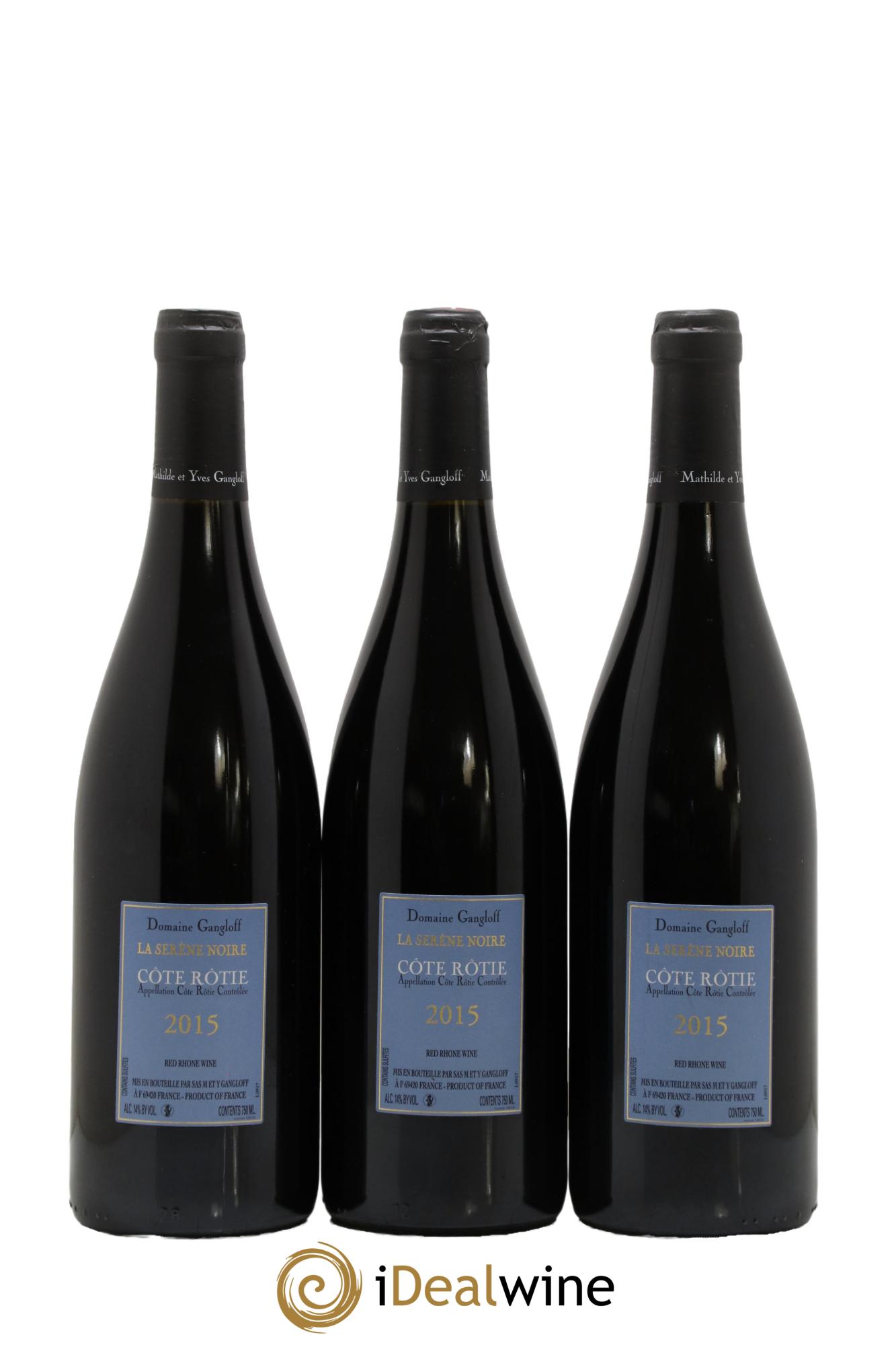 Côte-Rôtie La Sereine Noire Gangloff (Domaine) 2015 - Lot de 3 bouteilles - 1