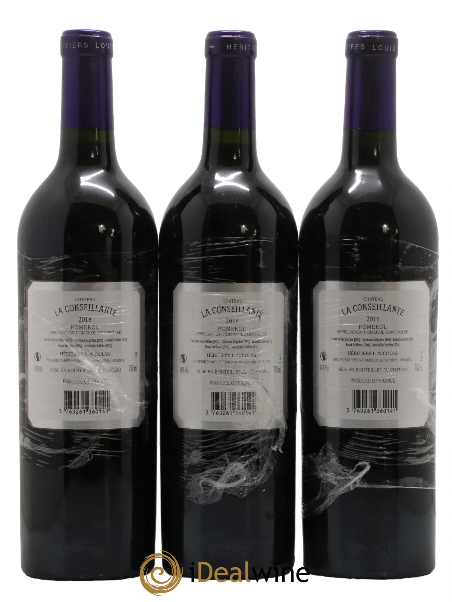 Château la Conseillante 2016 - Lot de 3 bouteilles - 1