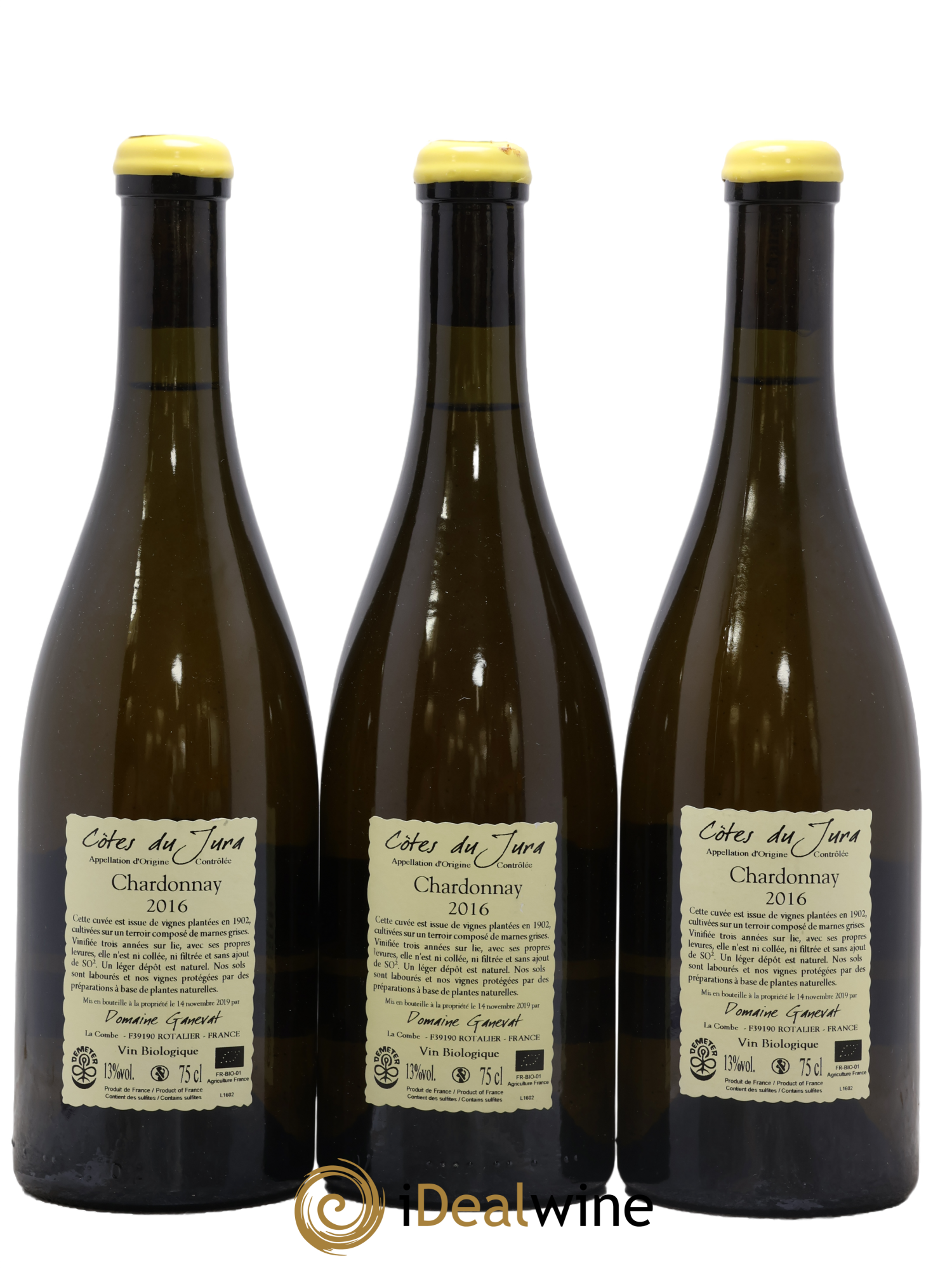 Côtes du Jura Les Chalasses Vieilles Vignes Jean-François Ganevat (Domaine) 2016 - Lot of 3 bottles - 1