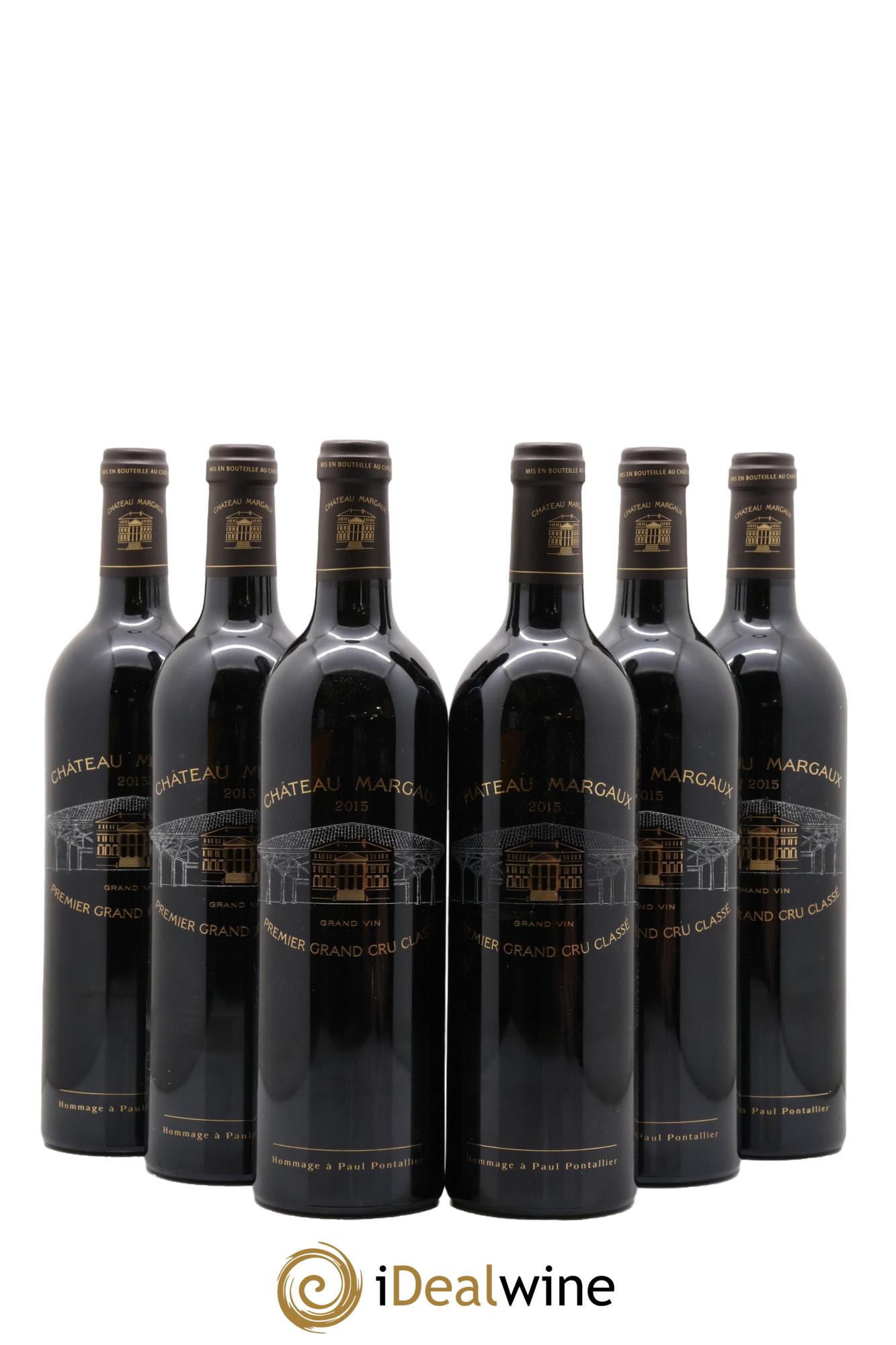 Château Margaux 1er Grand Cru Classé 2015 - Lot de 6 bouteilles - 0