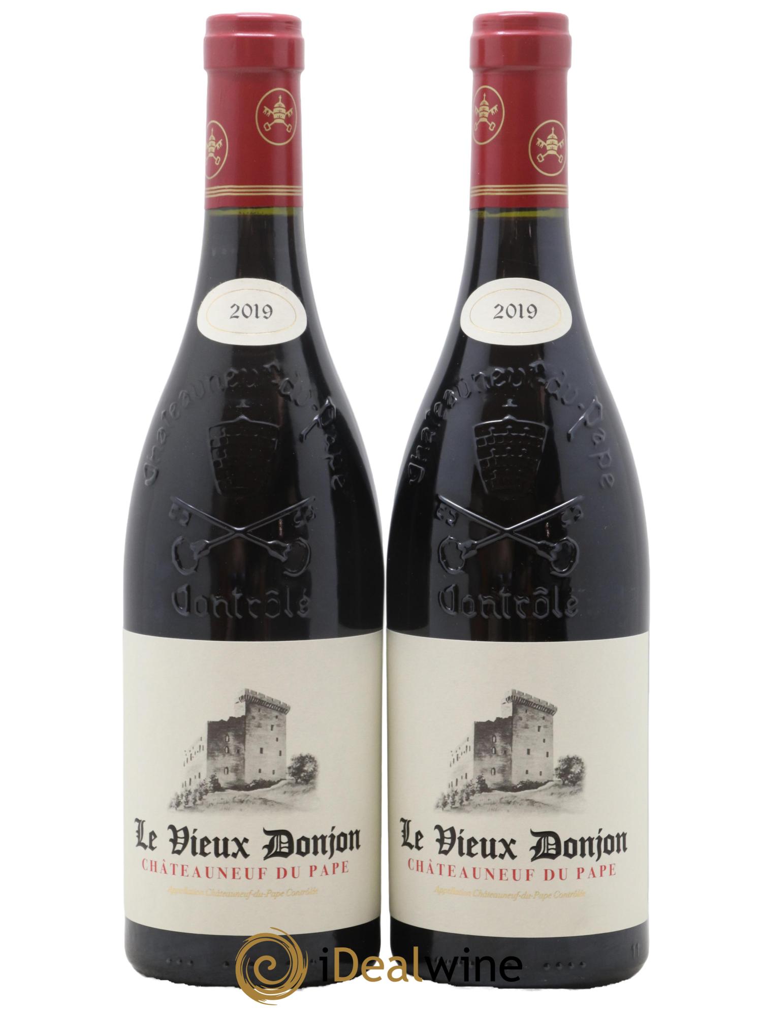 Châteauneuf-du-Pape Le Vieux Donjon Michel Lucien 2019 - Lot de 2 bouteilles - 0