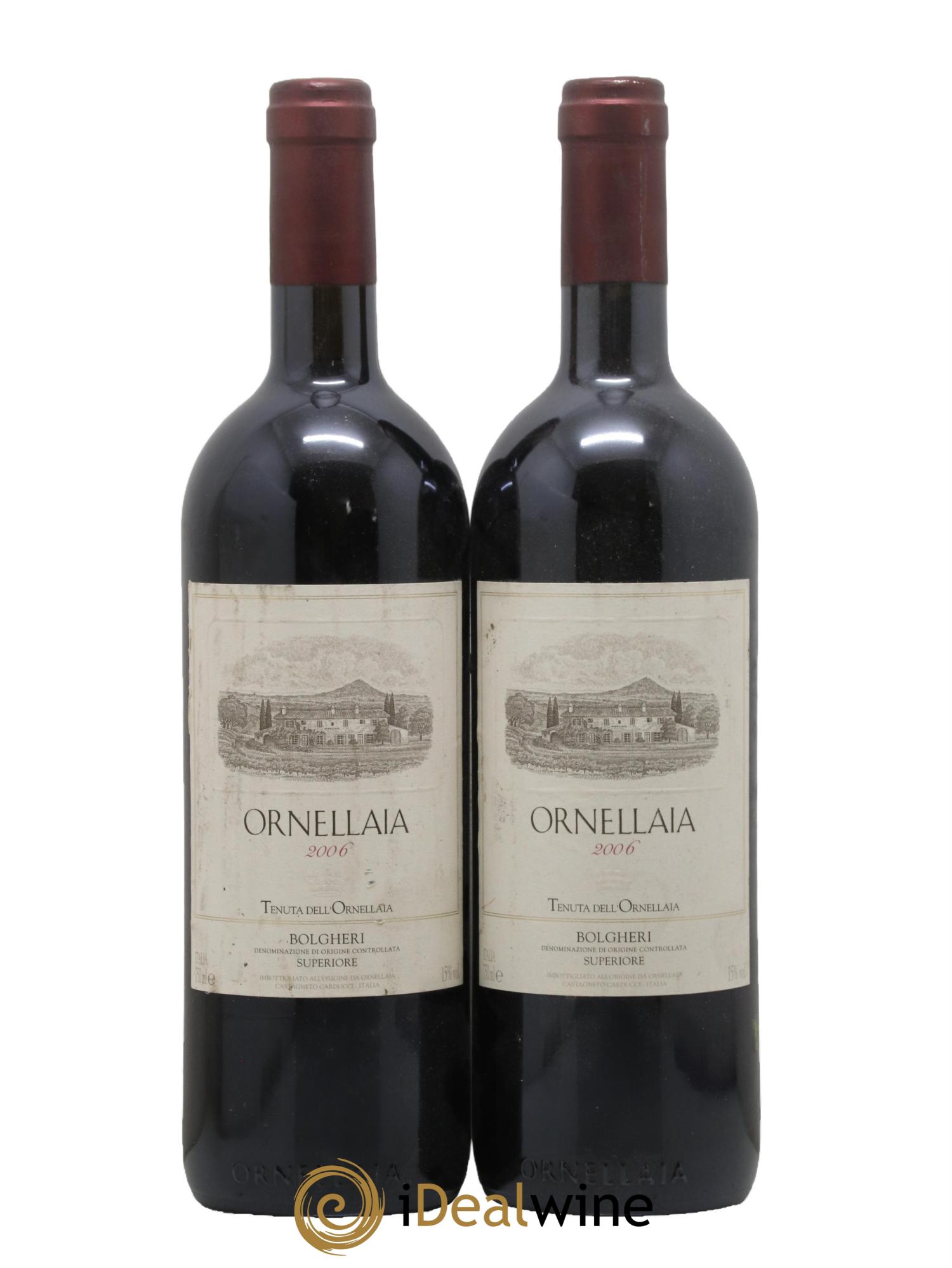 Bolgheri DOC Superiore Ornellaia Tenuta Dell'Ornellaia - Frescobaldi 2006 - Lot de 2 bouteilles - 0