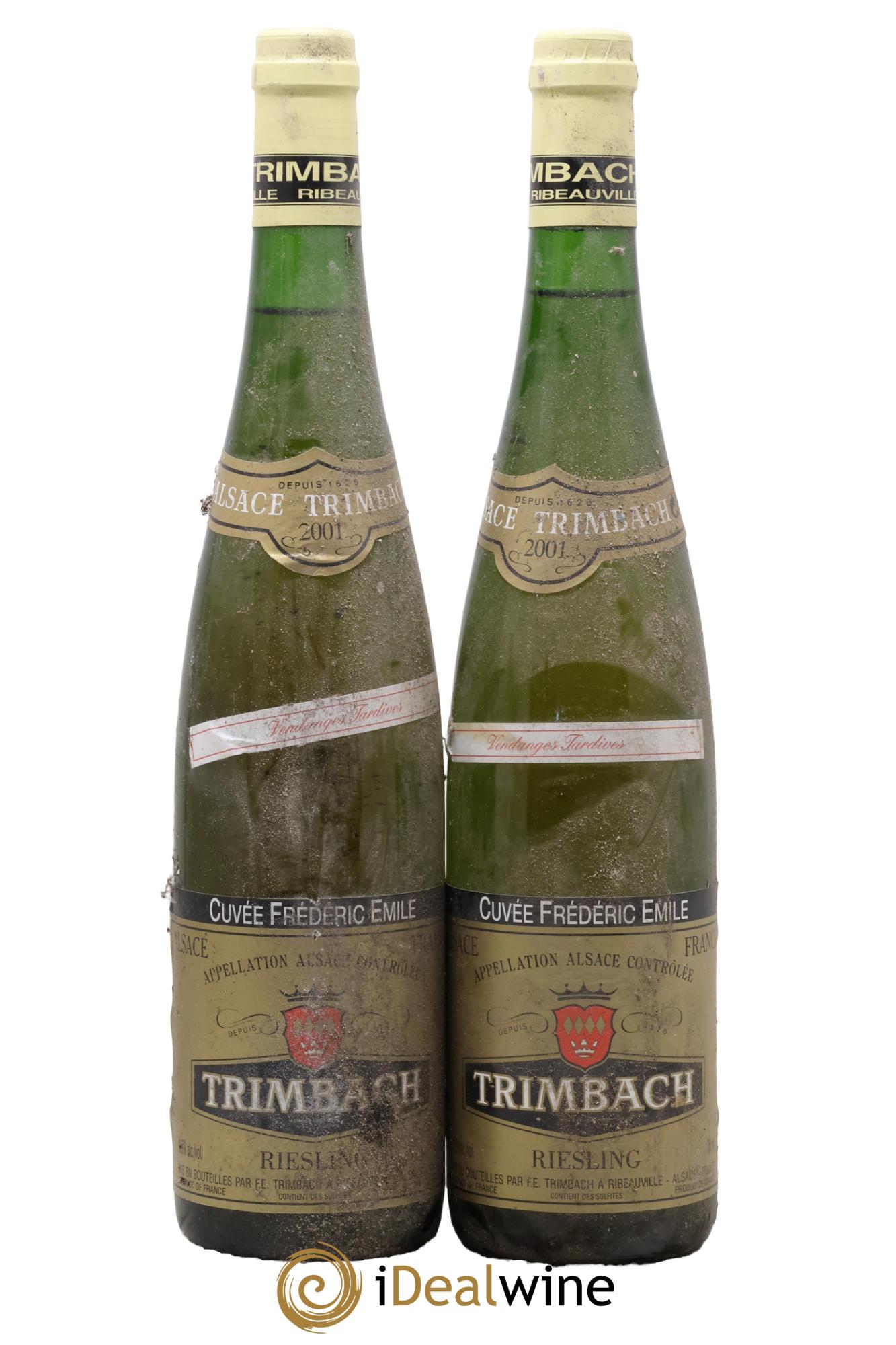 Alsace Riesling Vendanges Tardives Cuvée Frédéric Emile Trimbach (Domaine) 2001 - Lot of 2 bottles - 0