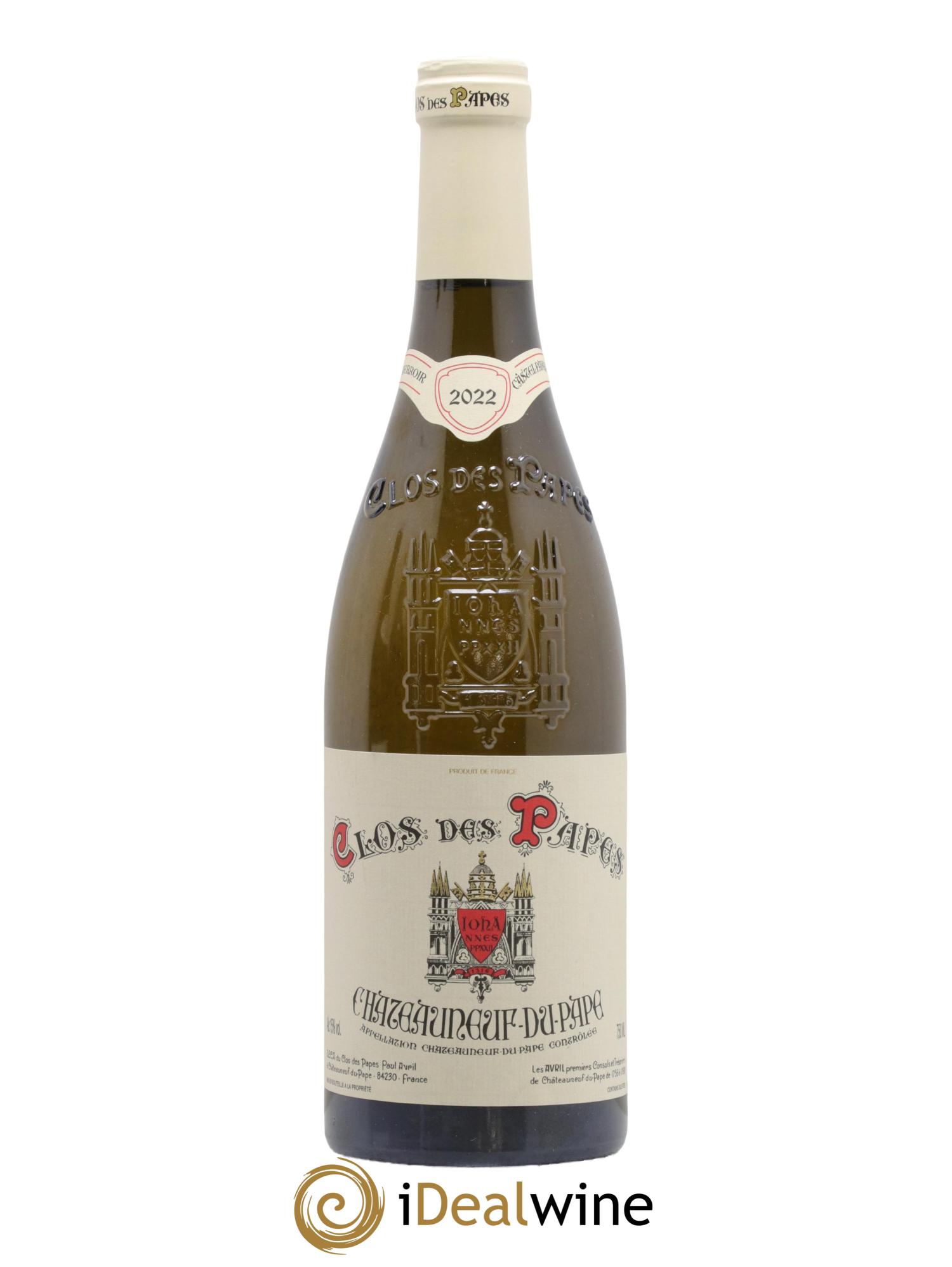 Châteauneuf-du-Pape Clos des Papes - Paul Avril 2022 - Posten von 1 Flasche - 0