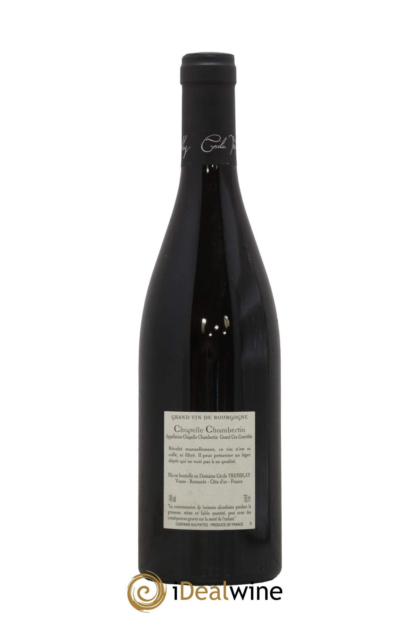 Chapelle-Chambertin Grand Cru Cécile Tremblay 2018 - Lot of 1 bottle - 1
