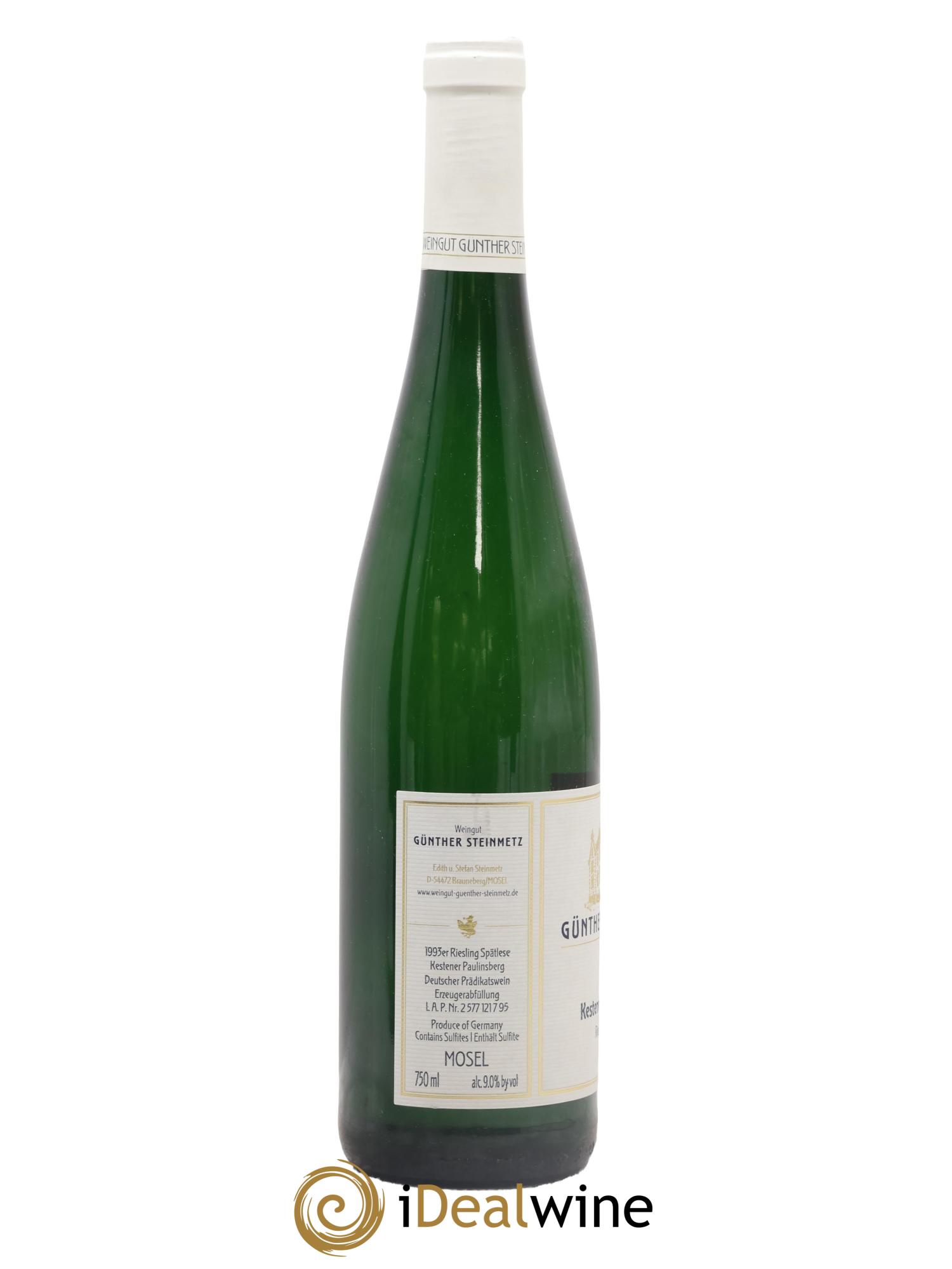 Allemagne Riesling Spalese Kestener Paulinsberg Gunter Steinmetz 1993 - Lotto di 1 bottiglia - 1