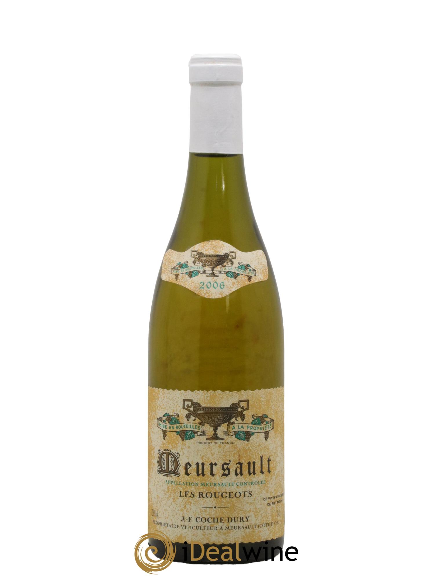 Meursault Les Rougeots Coche Dury (Domaine) 2006 - Lot de 1 bouteille - 0