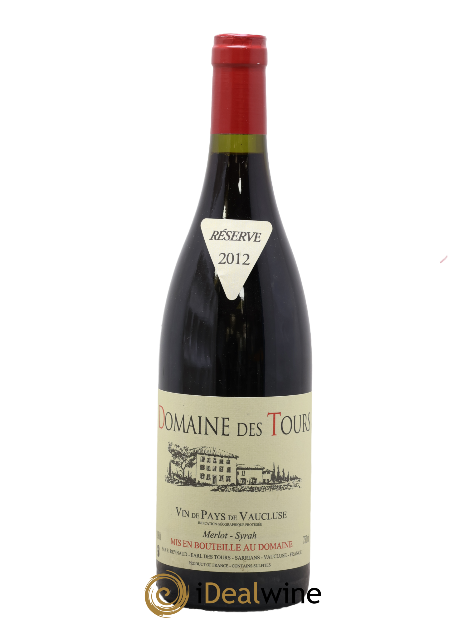 Vaucluse Domaine des Tours Merlot-Syrah Emmanuel Reynaud 2012 - Lotto di 1 bottiglia - 0