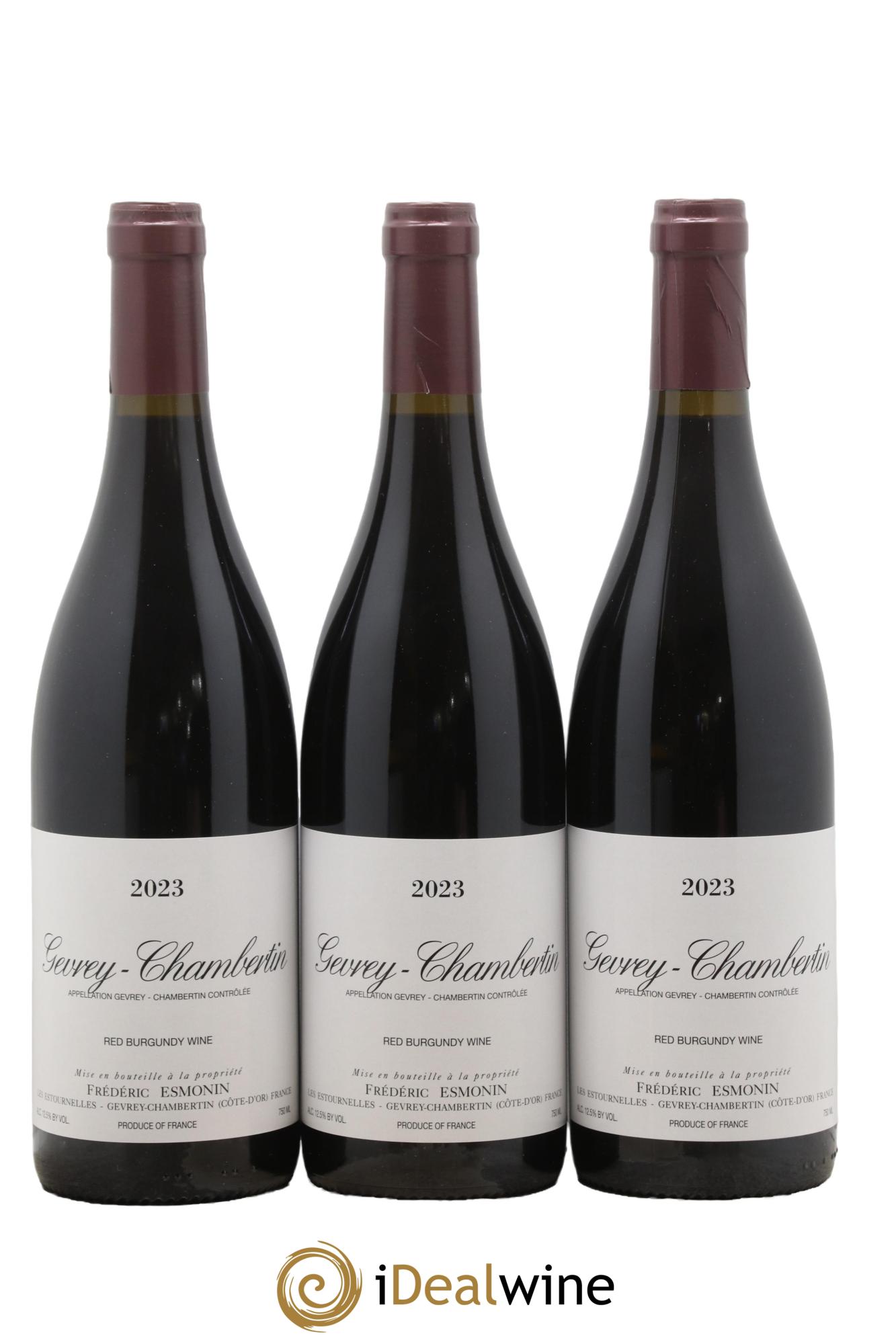 Gevrey-Chambertin Frédéric Esmonin 2023 - Lot de 3 bouteilles - 0