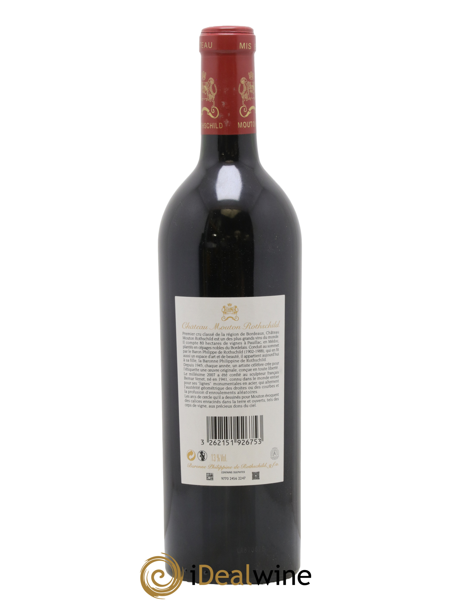 Château Mouton Rothschild 1er Grand Cru Classé 2007 - Lot of 1 bottle - 1