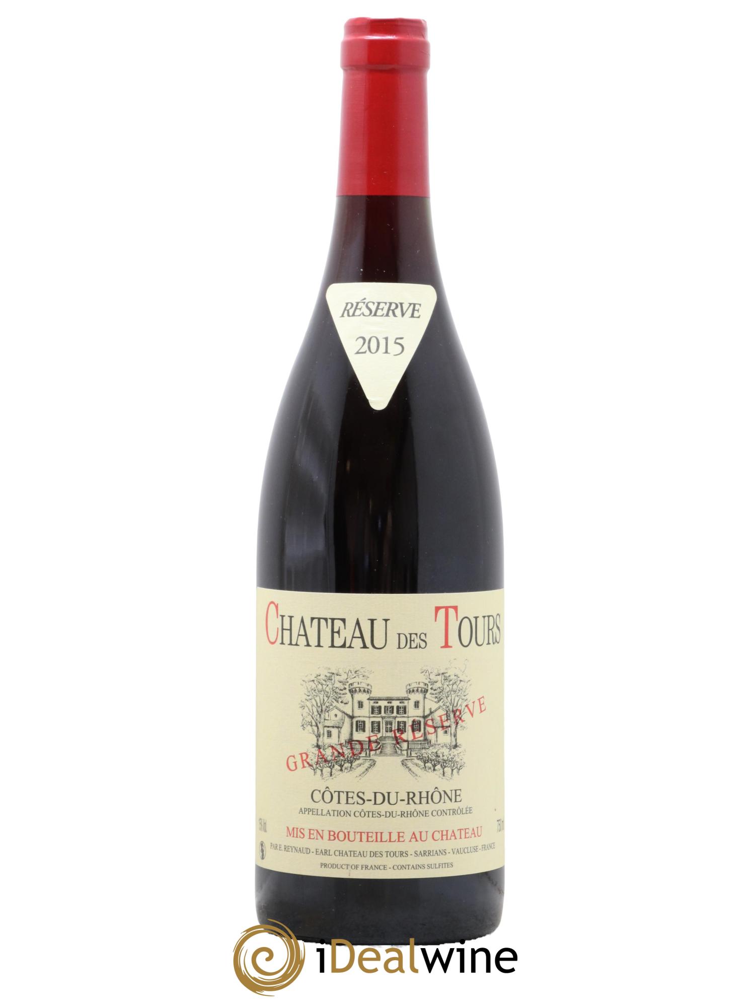 Côtes-du-Rhône Château des Tours Grande Réserve Emmanuel Reynaud 2015 - Lot de 1 bouteille - 0