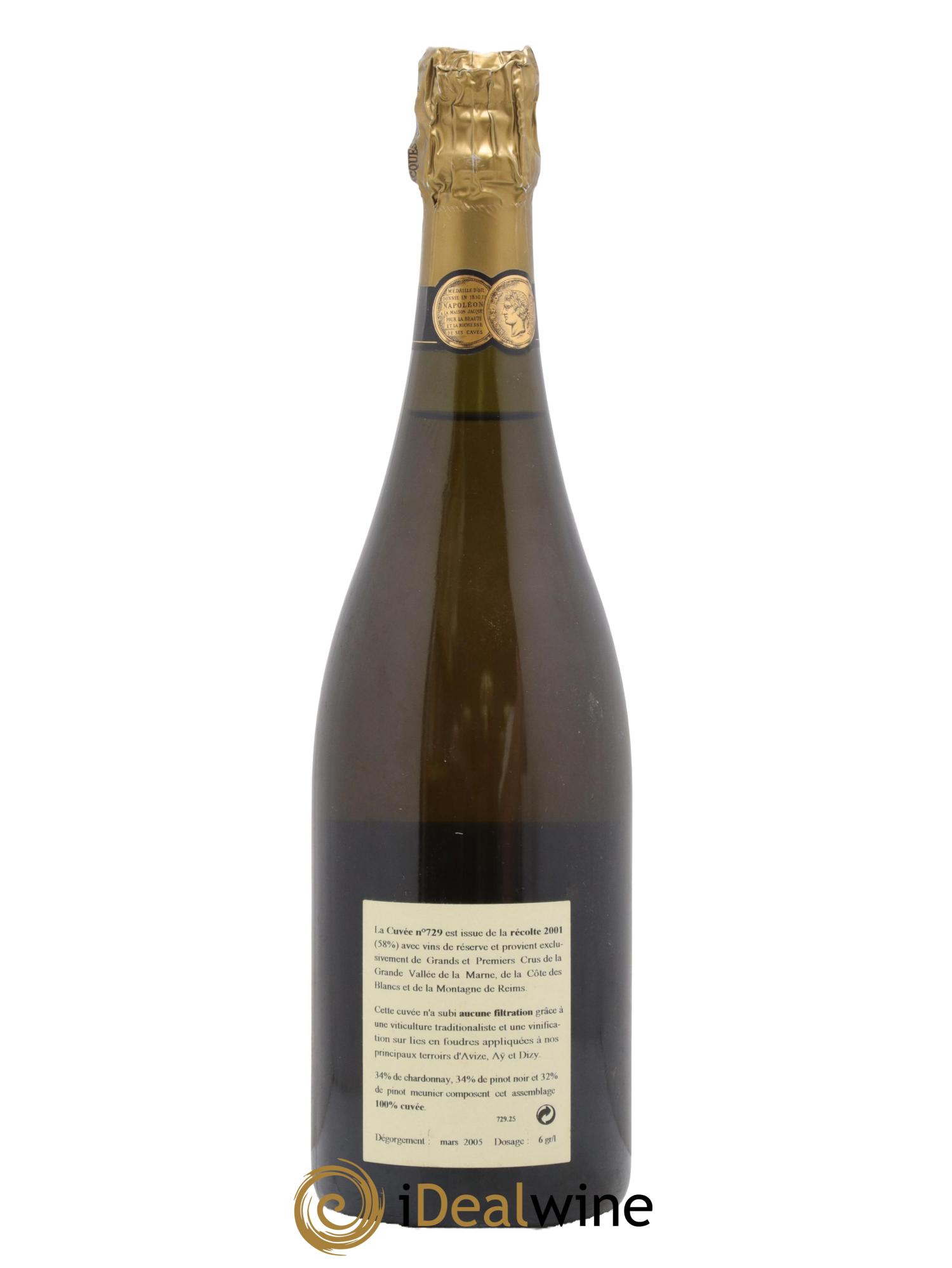 Brut Cuvée 729 Jacquesson - Lot of 1 bottle - 1