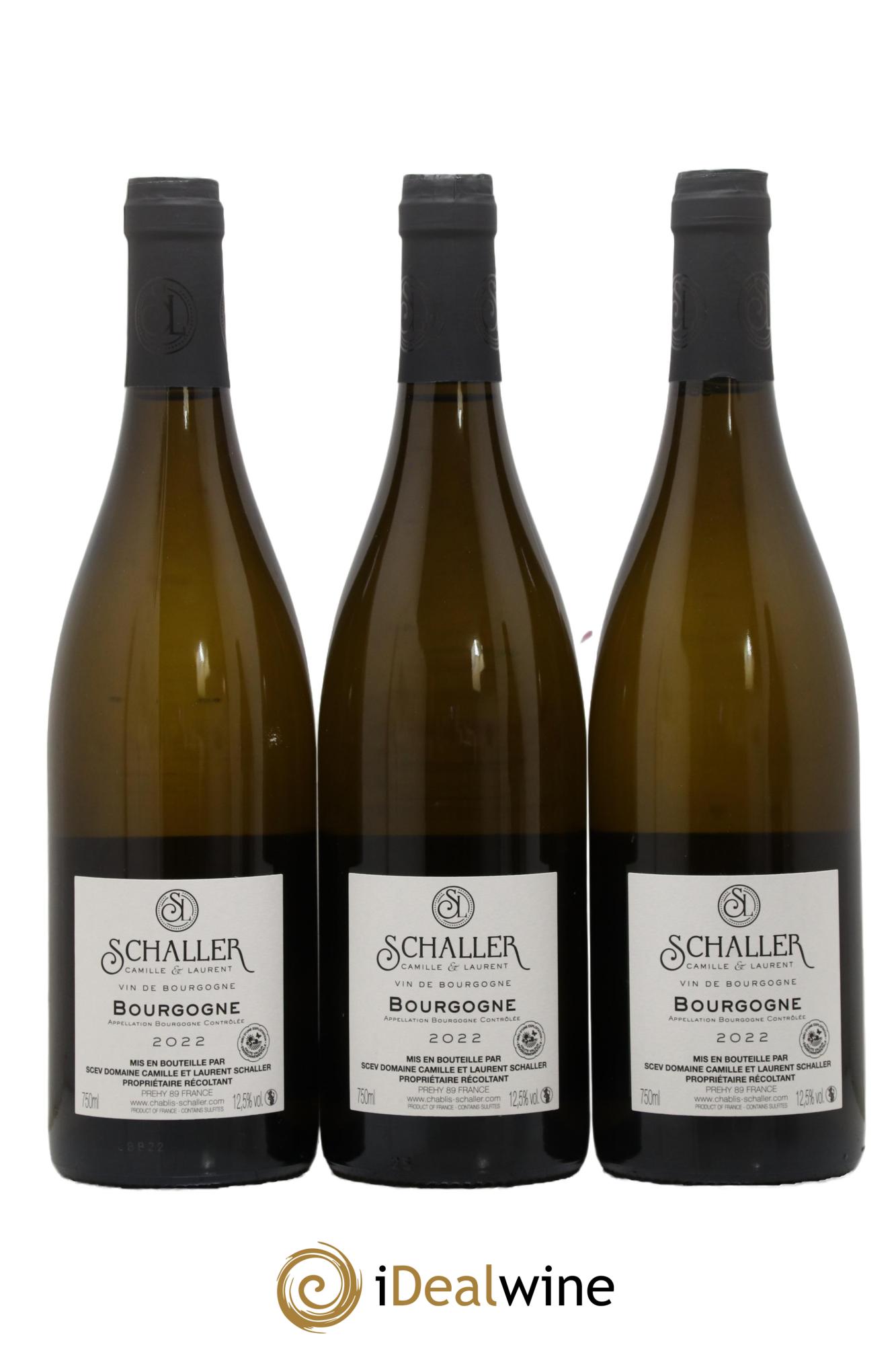 Bourgogne Chardonnay Camille Et Laurent Schaller 2022 - Lot de 3 bouteilles - 1