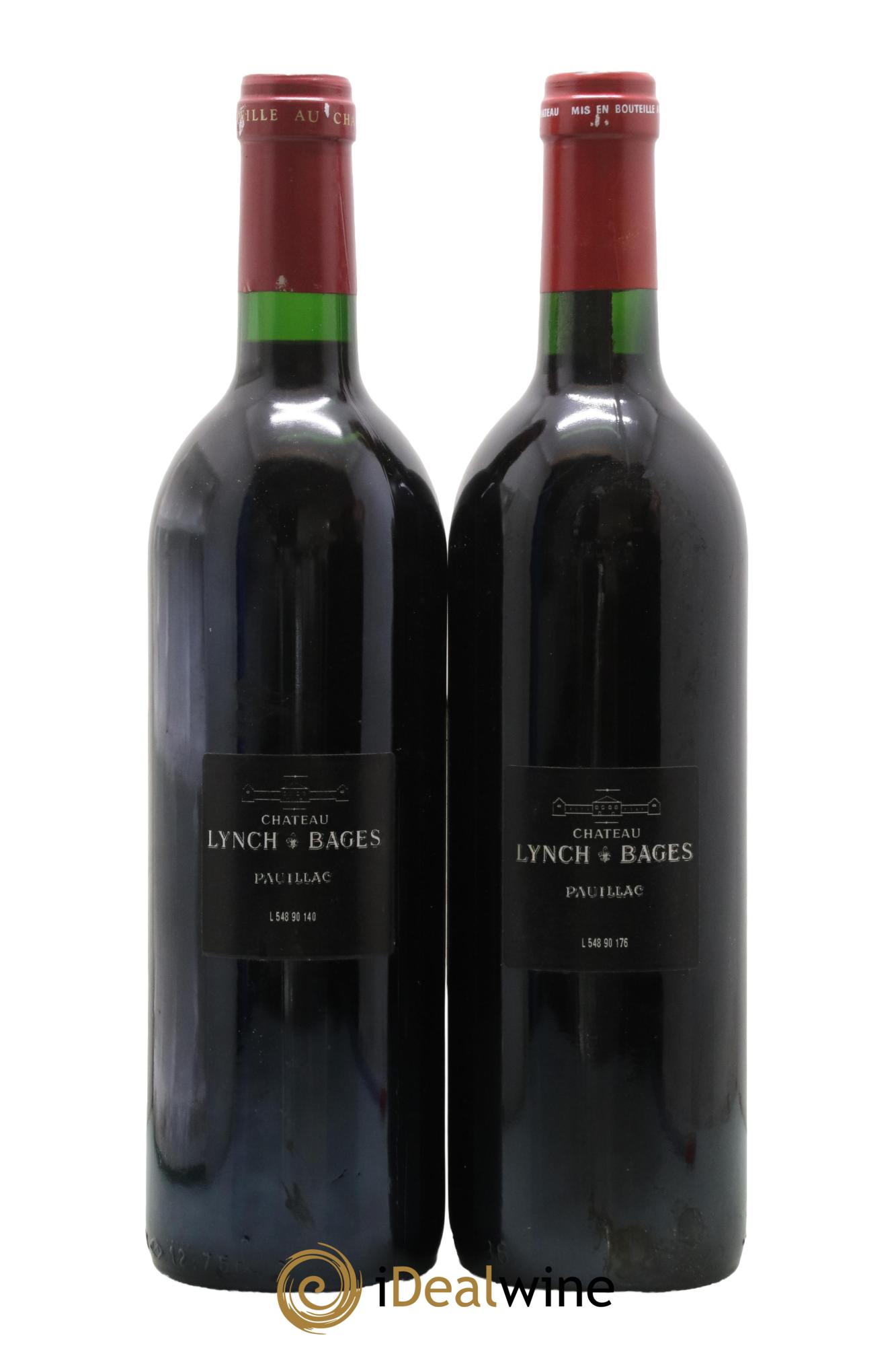 Château Lynch Bages 5ème Grand Cru Classé 1990 - Lot de 2 bouteilles - 1