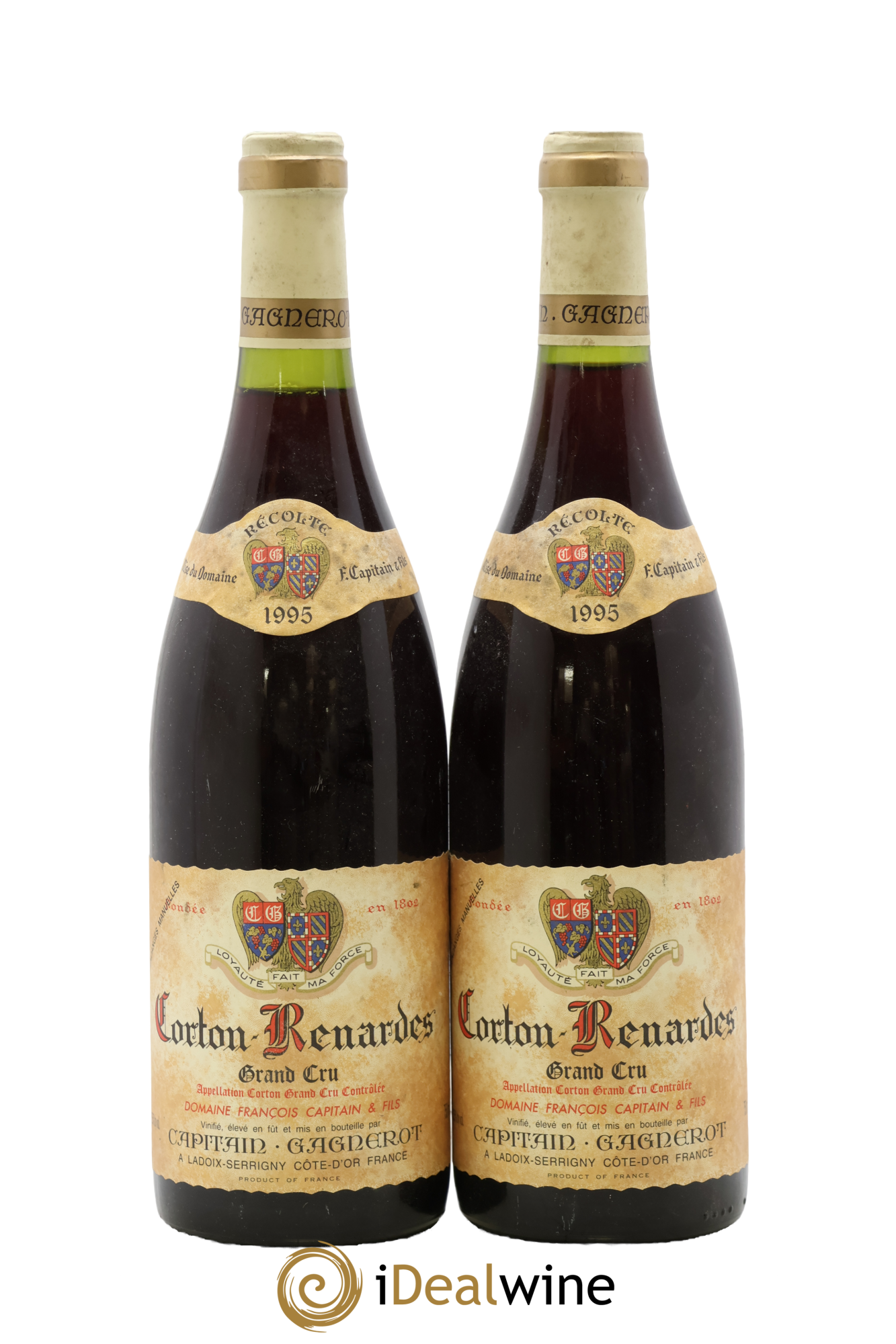 Corton Grand Cru Renardes Capitain-Gagnerot 1995 - Lot de 2 bouteilles - 0