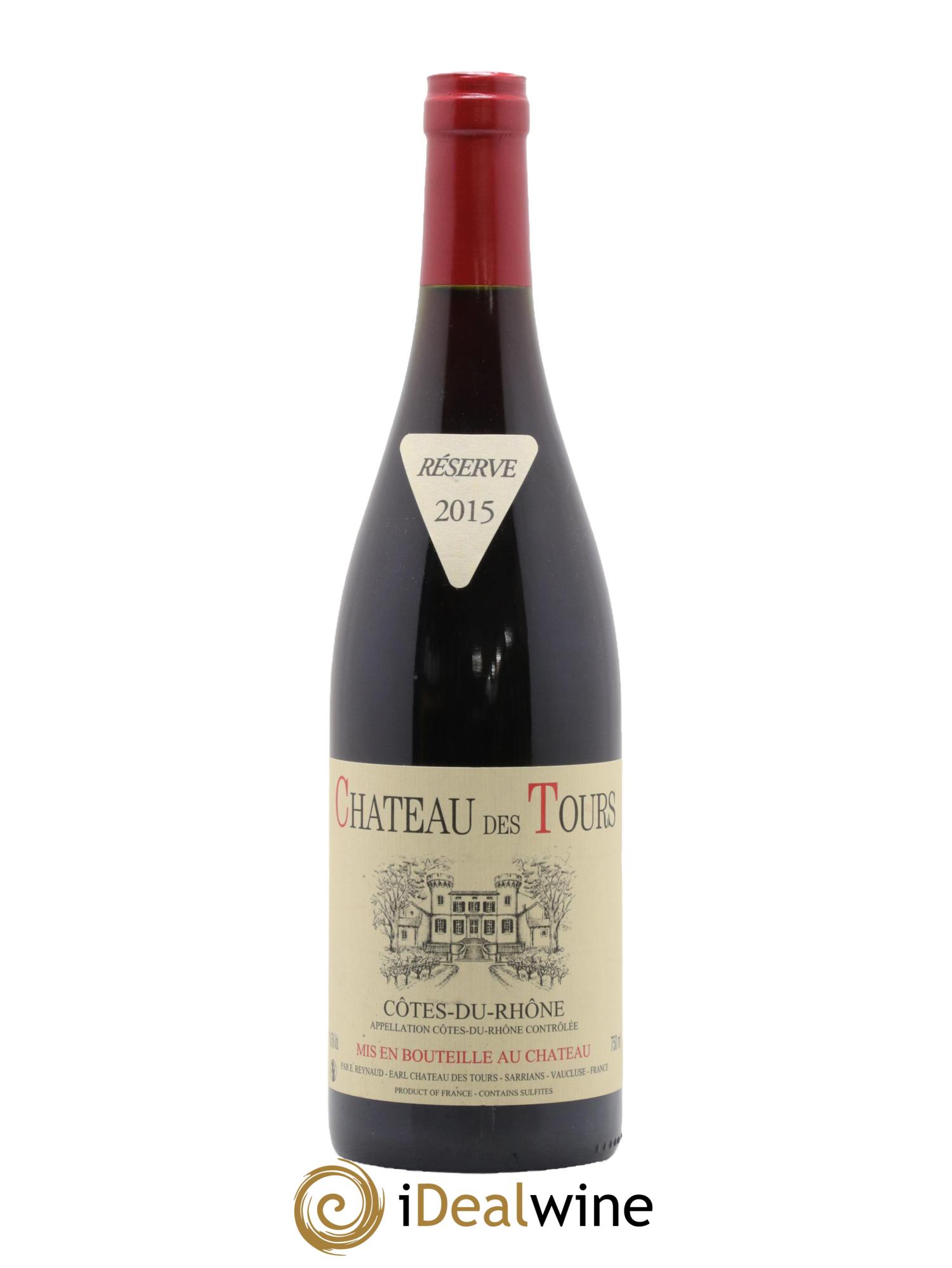 Côtes-du-Rhône Château des Tours Emmanuel Reynaud 2015 - Lot de 1 bouteille - 0
