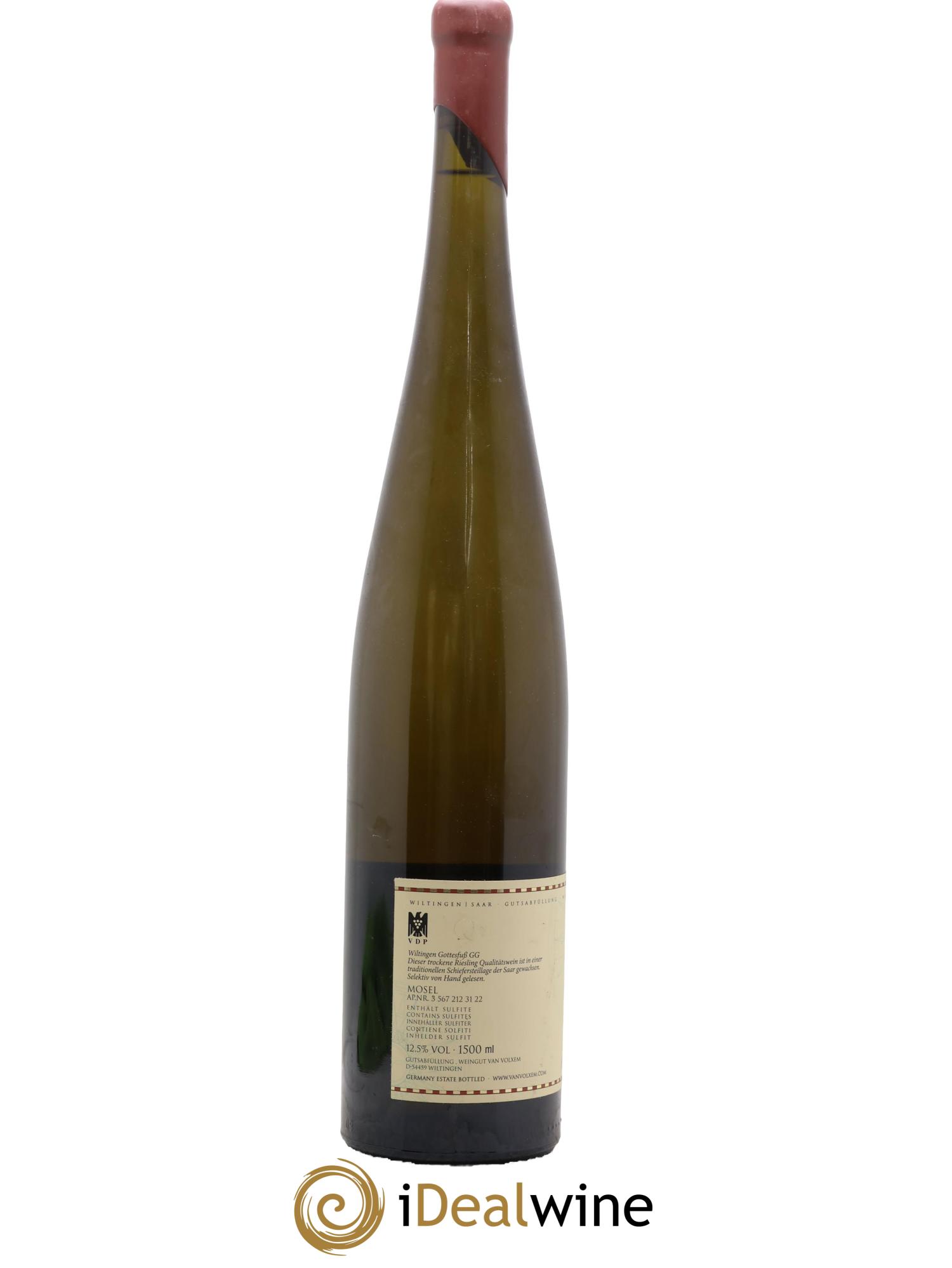 Allemagne Mosel-Saar Riesling Grand Cru Gottesfuss Alte Reben Van Volxem 2021 - Lotto di 1 magnum - 1