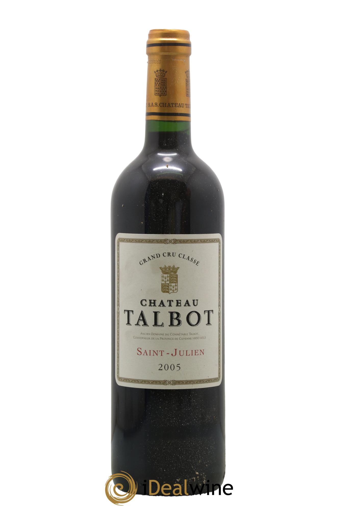 Château Talbot 4ème Grand Cru Classé 2005 - Lotto di 1 bottiglia - 0