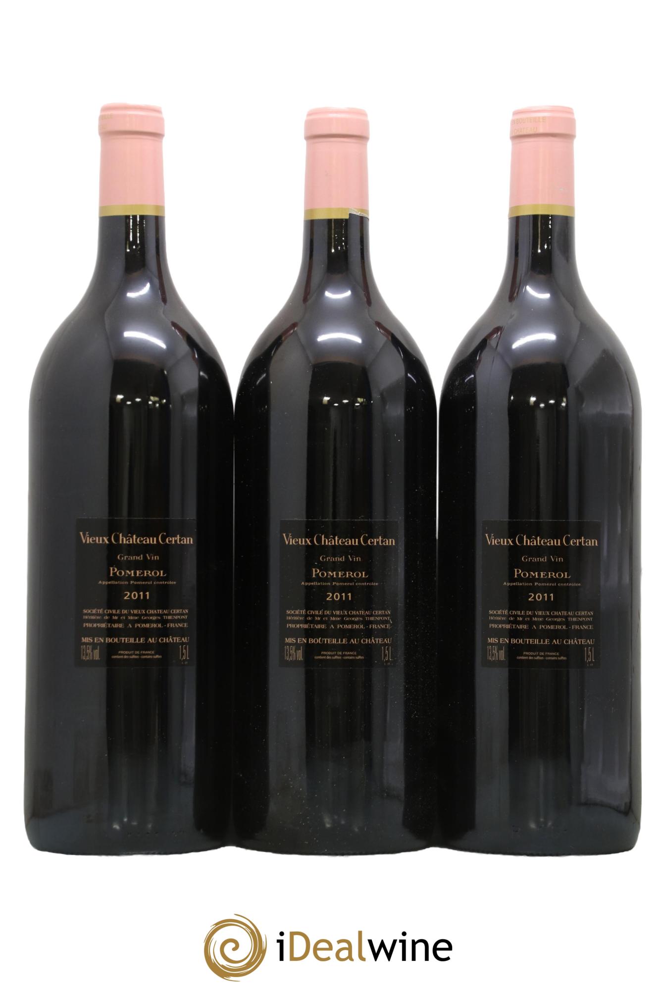 Vieux Château Certan 2011 - Lot of 3 magnums - 1