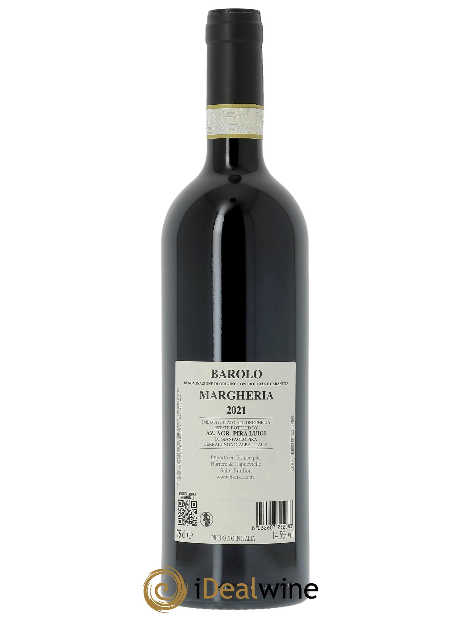 Barolo DOCG Luigi Pira Margheria 2021 - Lot de 1 bouteille - 1