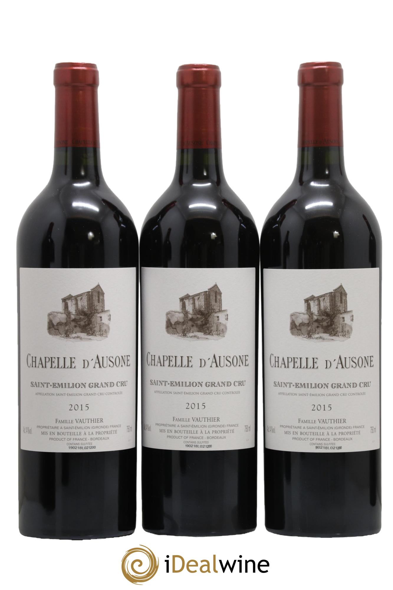 Chapelle d'Ausone Second Vin  2015 - Lot de 6 bouteilles - 1