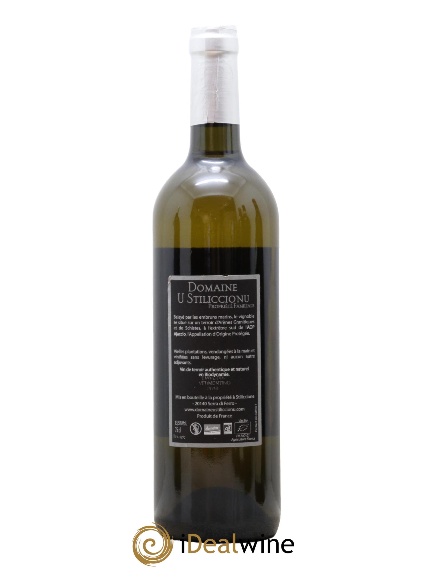 Ajaccio Emy-Lidia Vermentino U Stiliccionu 2016 - Lot de 1 bouteille - 1
