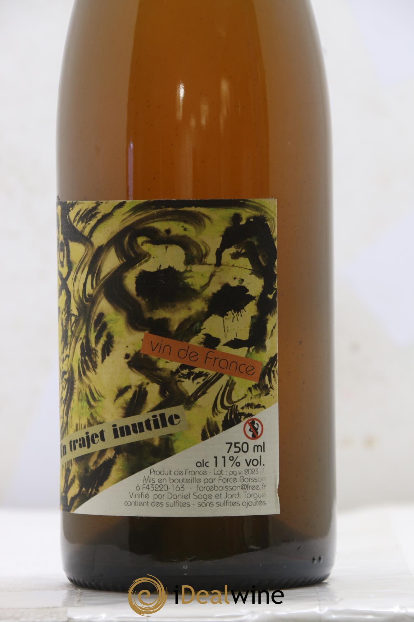 Vin de France Trajet inutile Daniel Sage 2022 - Lot de 1 bouteille - 1